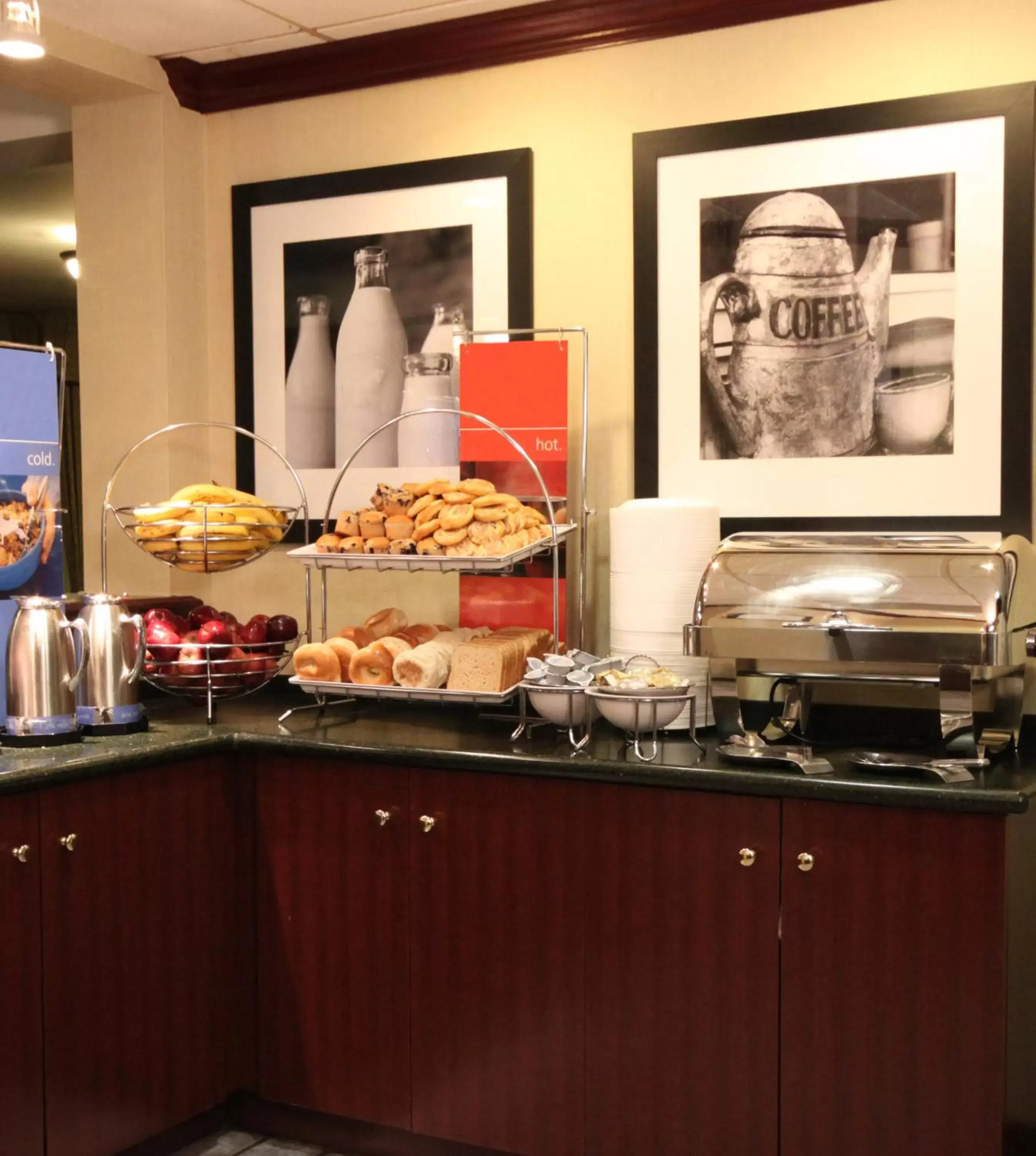 Continental breakfast in SureStay Hotel by Best Western Secaucus Meadowlands