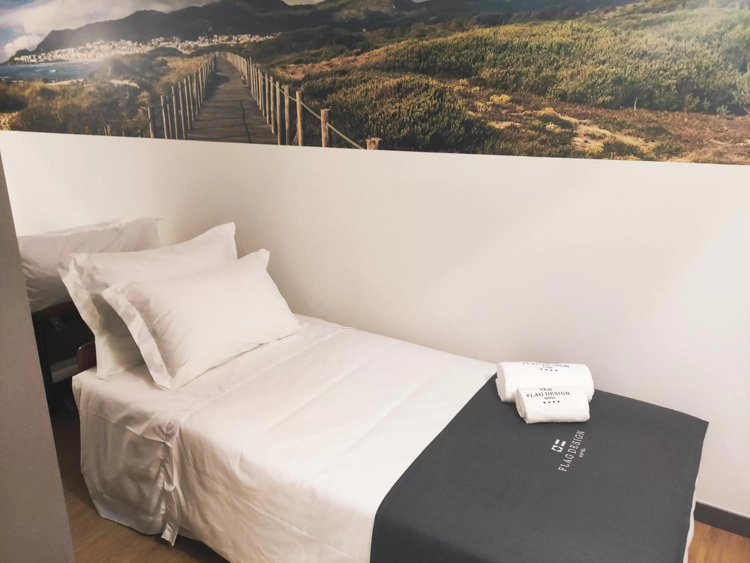 Bed in Flag Design Hotel