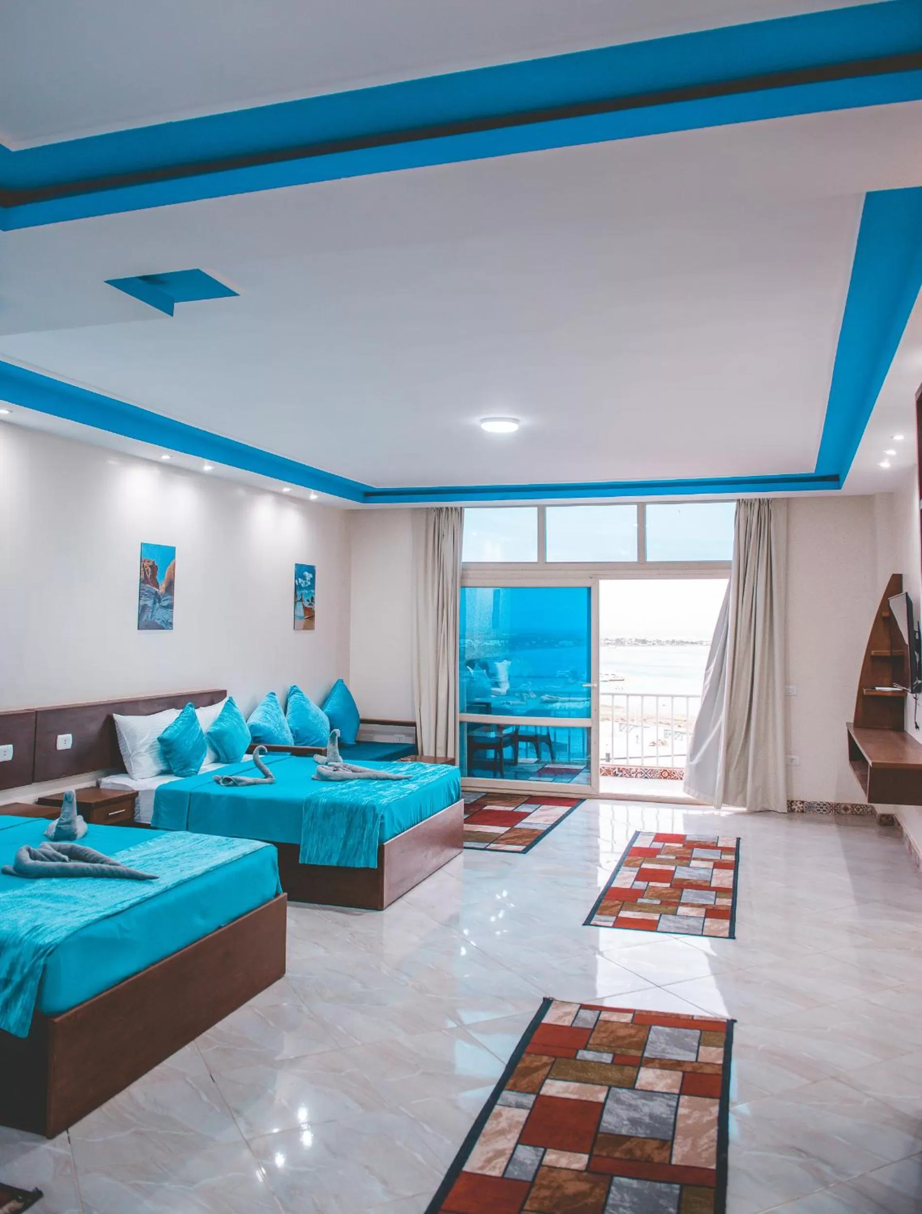 Living room in Seaview Panorama Boatel