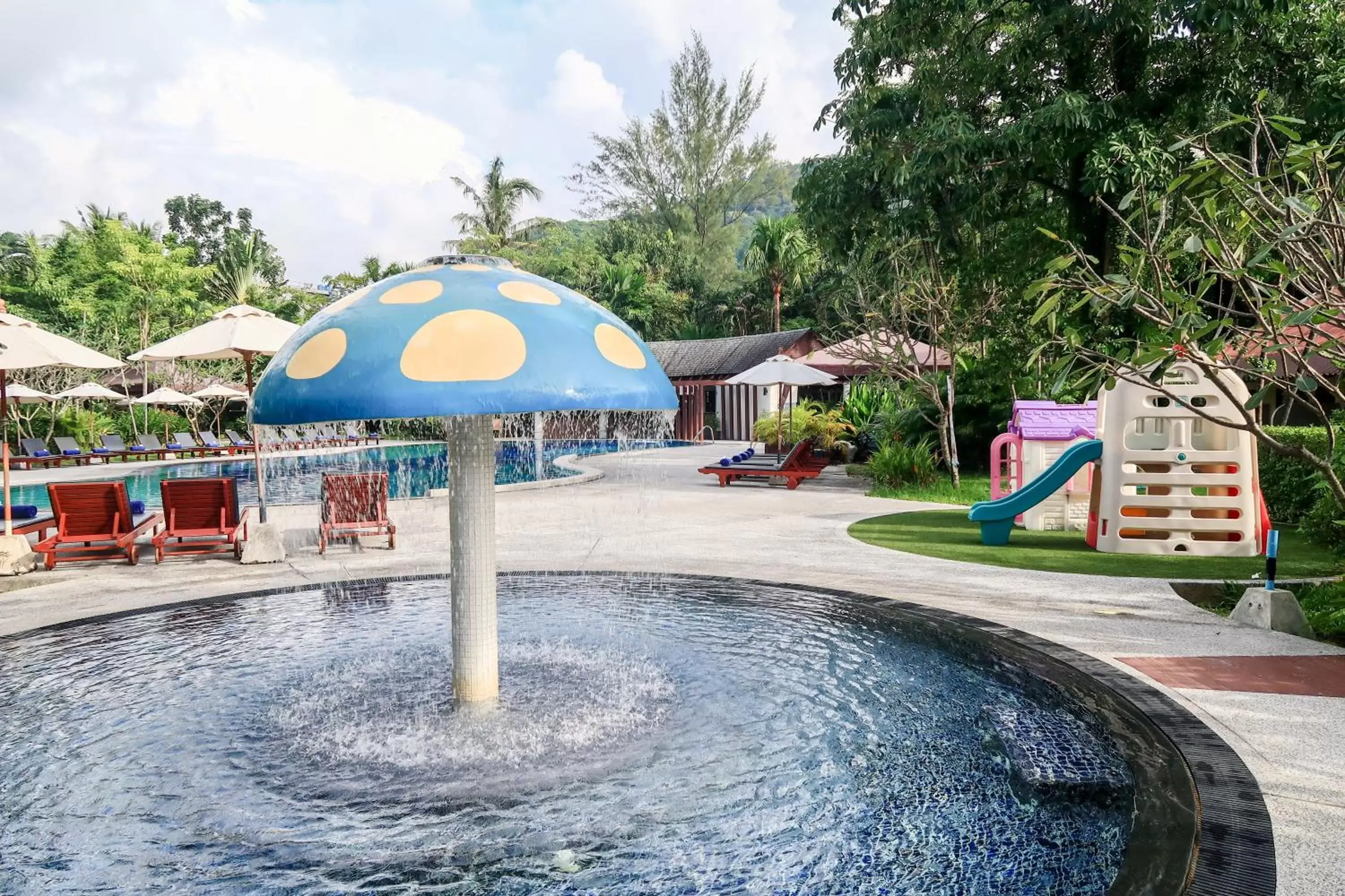 Children play ground, Swimming Pool in Deevana Patong Resort & Spa - SHA Extra Plus