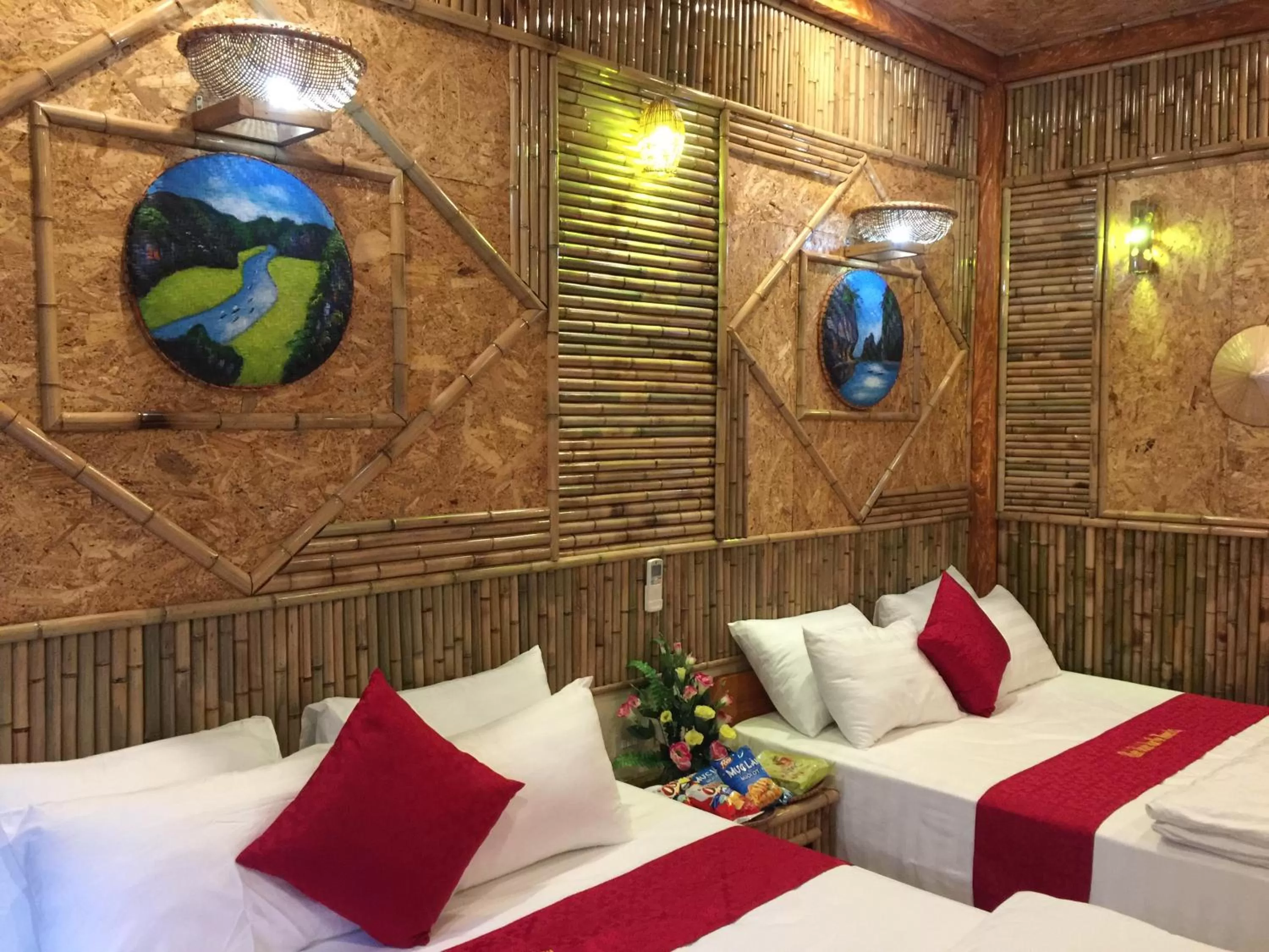 Bed in Tam Coc Vinh Thinh Homestay