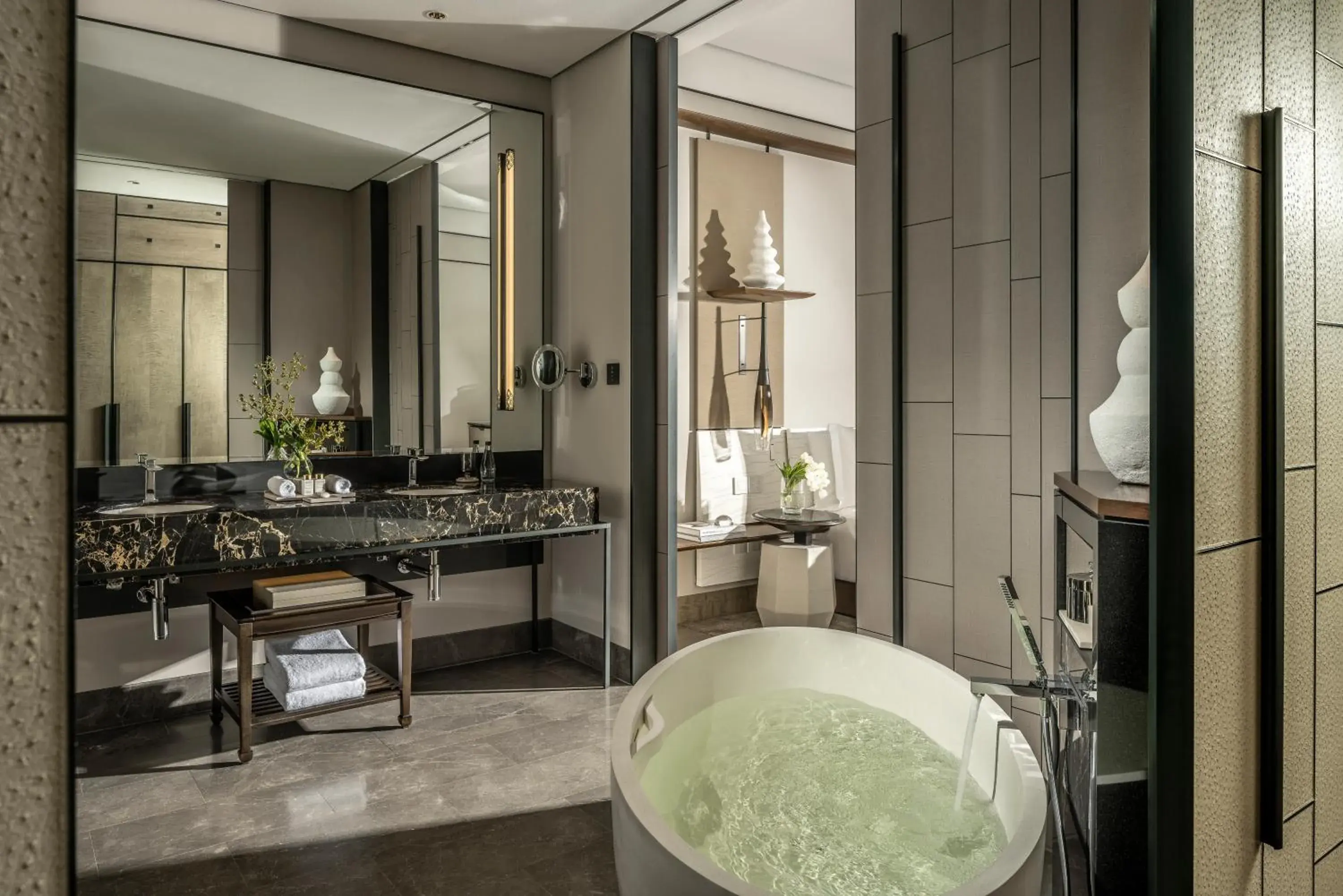 Shower, Bathroom in Four Seasons Hotel Bangkok at Chao Phraya River