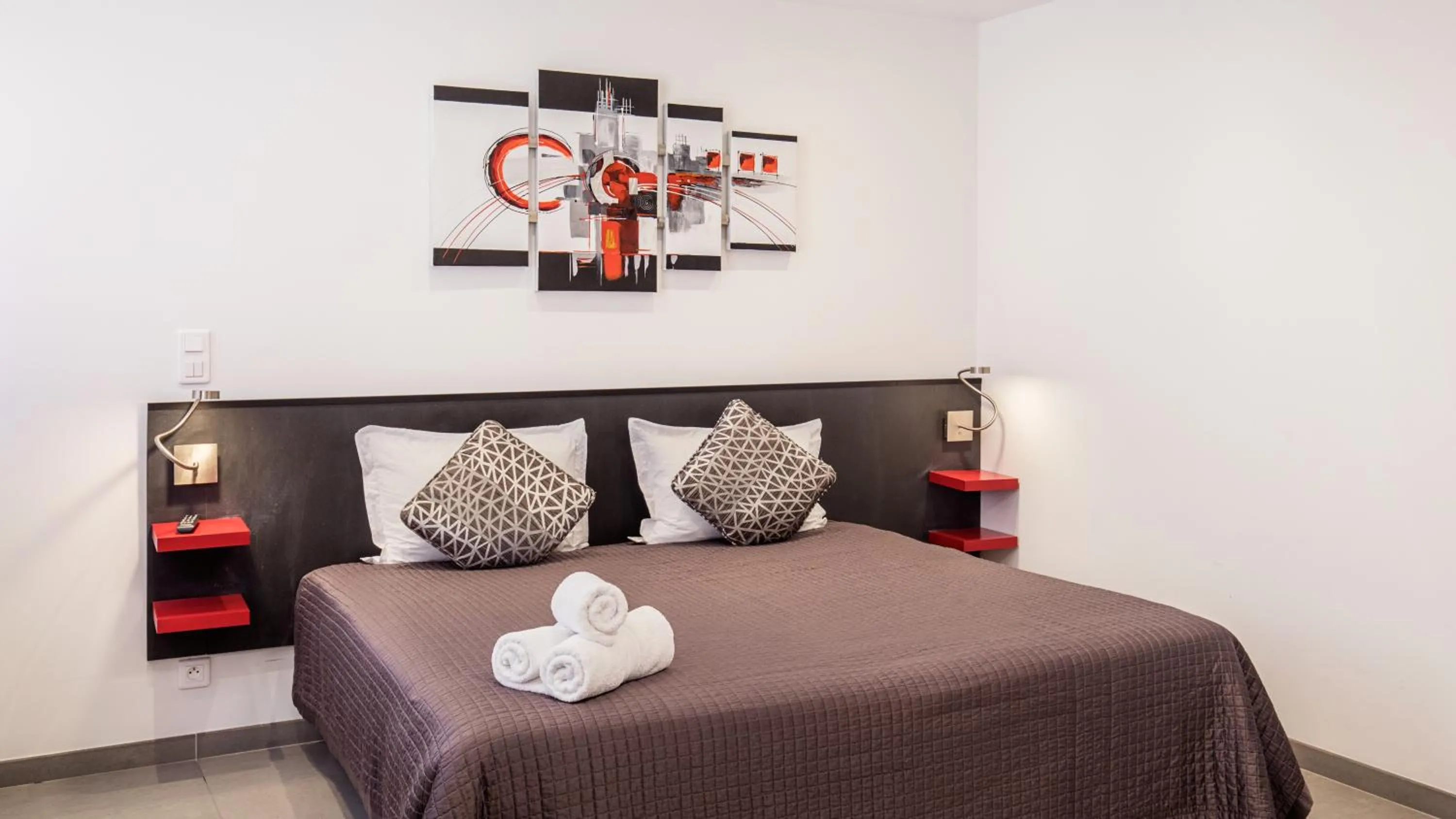 Bedroom, Bed in Hotel De L'Horloge