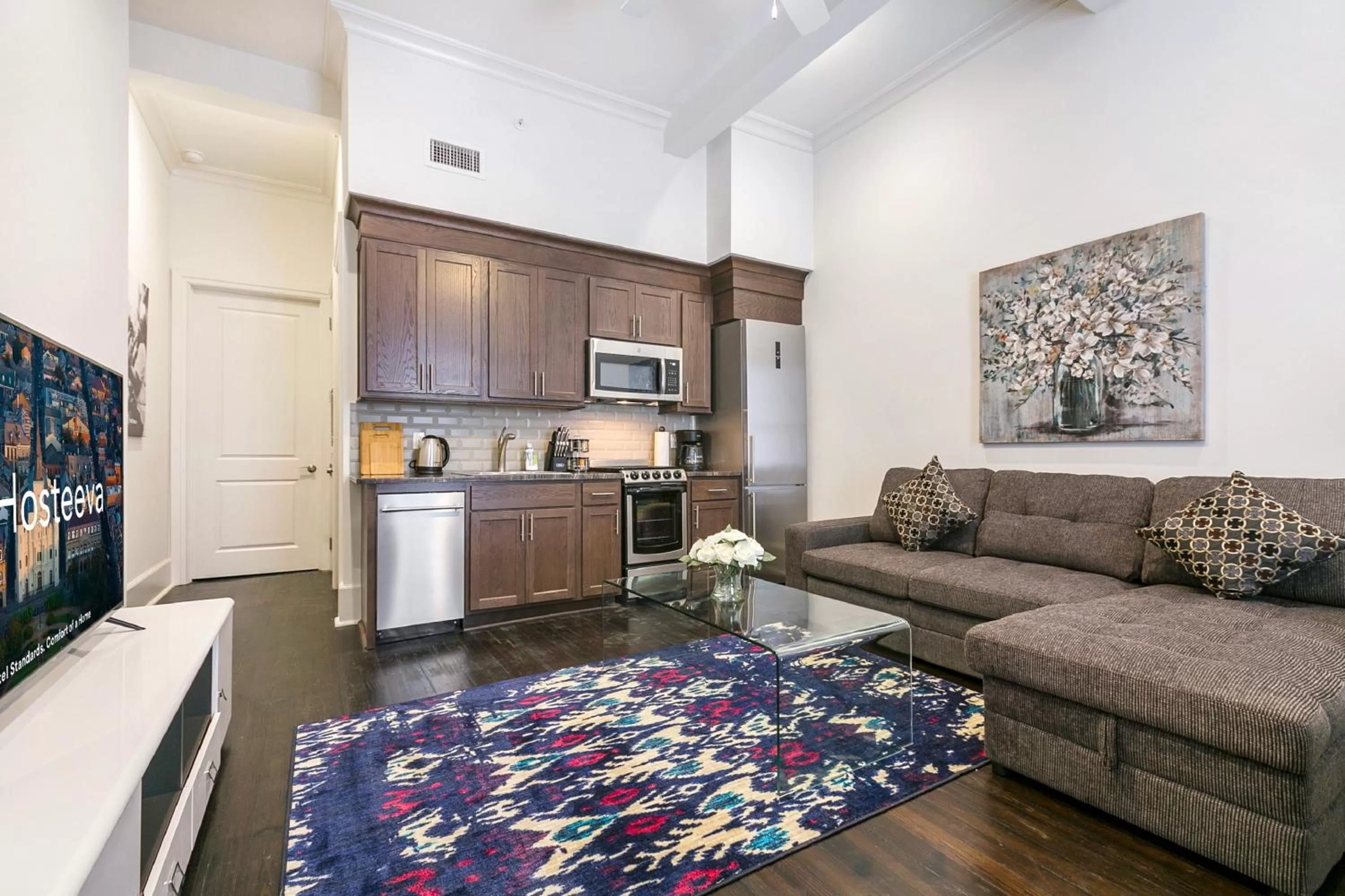 Kitchen or kitchenette in 1 and 2 BR Private Condos Steps Away From French Quarter