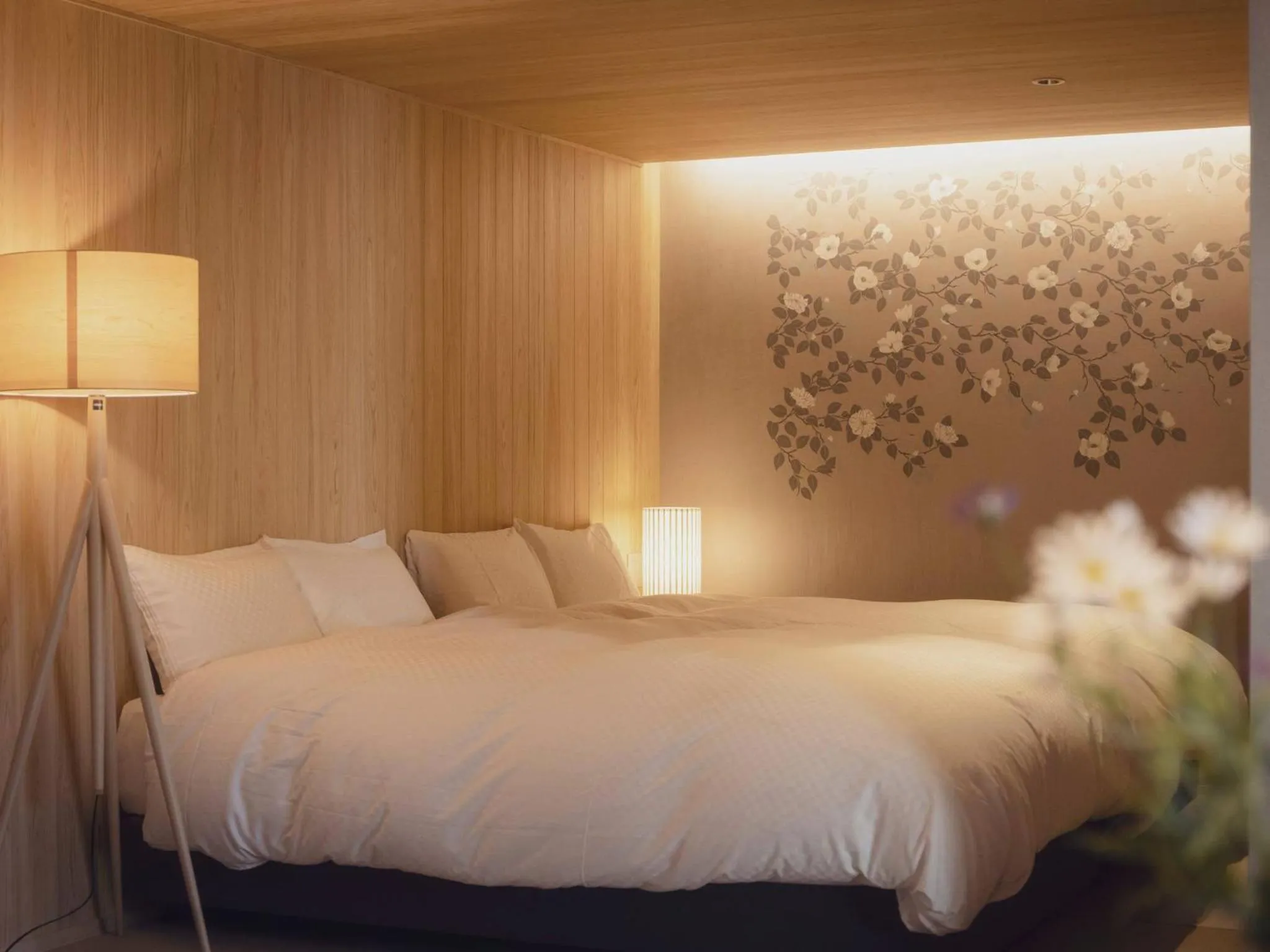 Bed in Asukasou Hotel