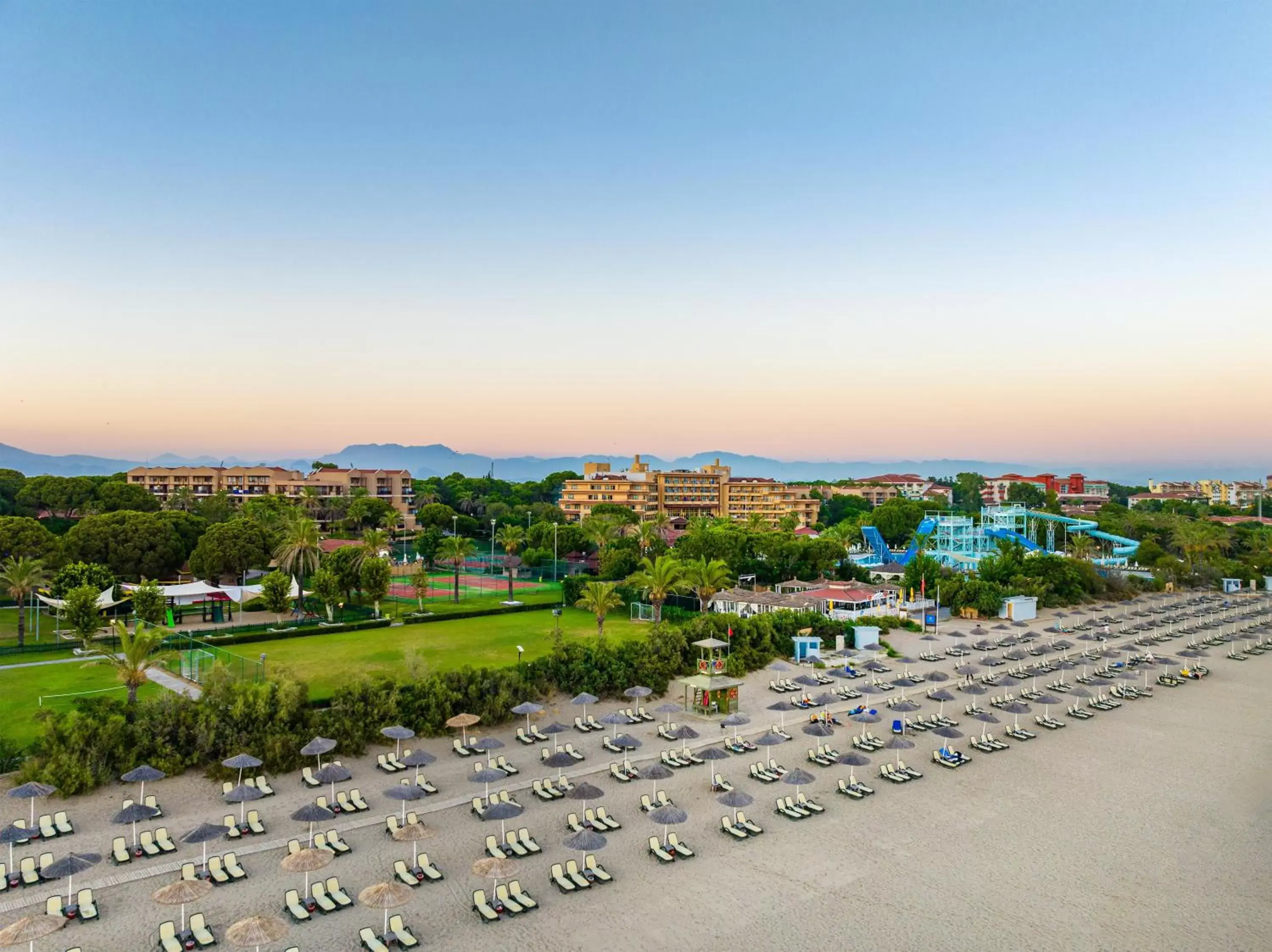 Beach in Aquaworld Belek