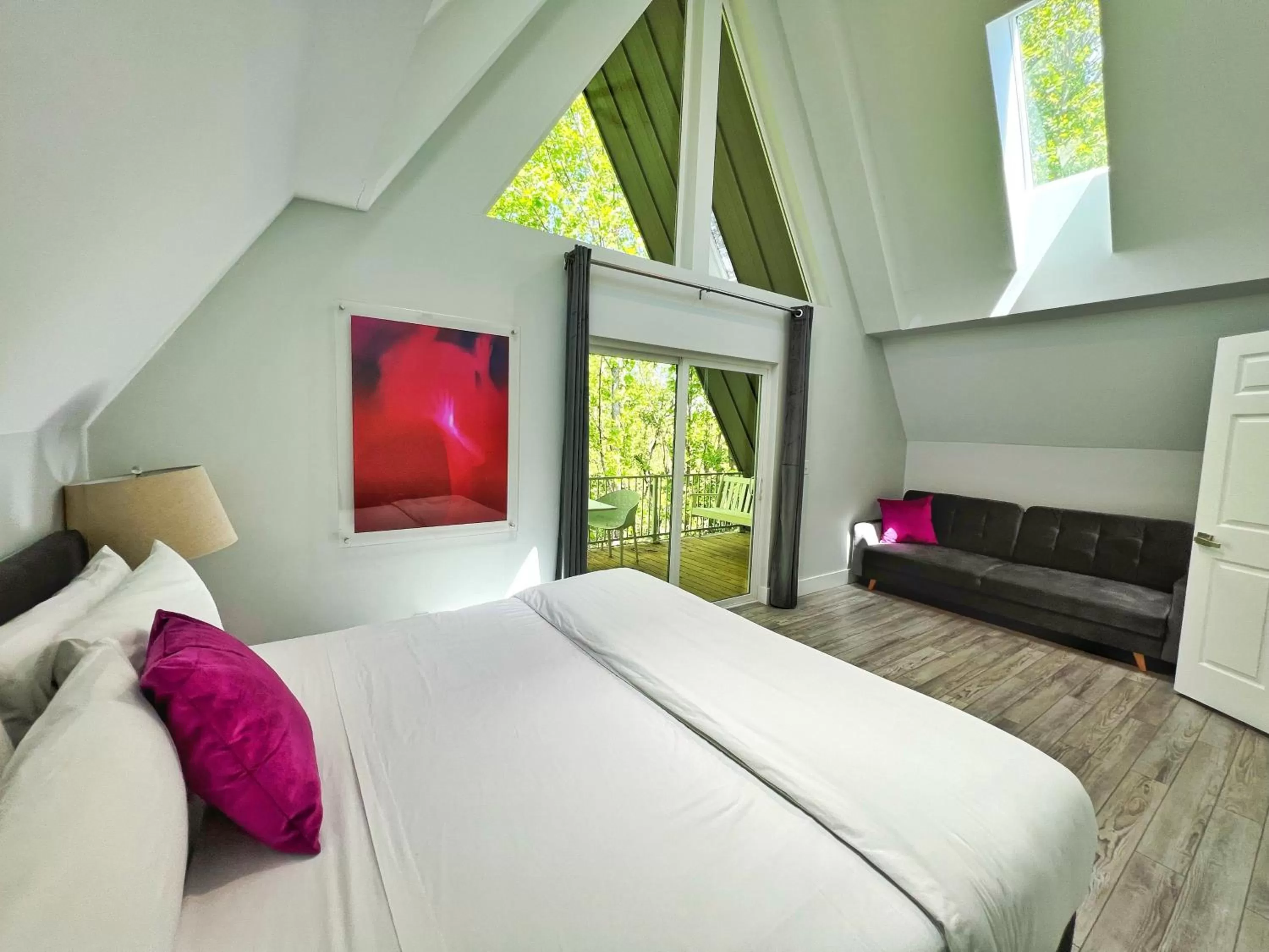 Balcony/Terrace, Bed in SKYLARANNA Resort & SPA