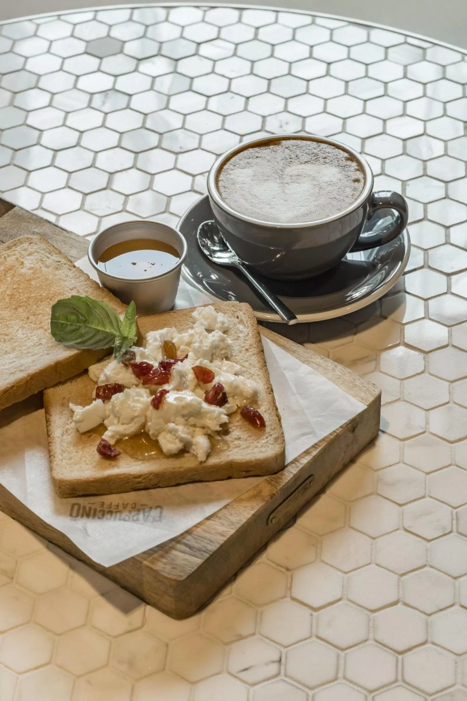 Food close-up in Hotel Cappuccino