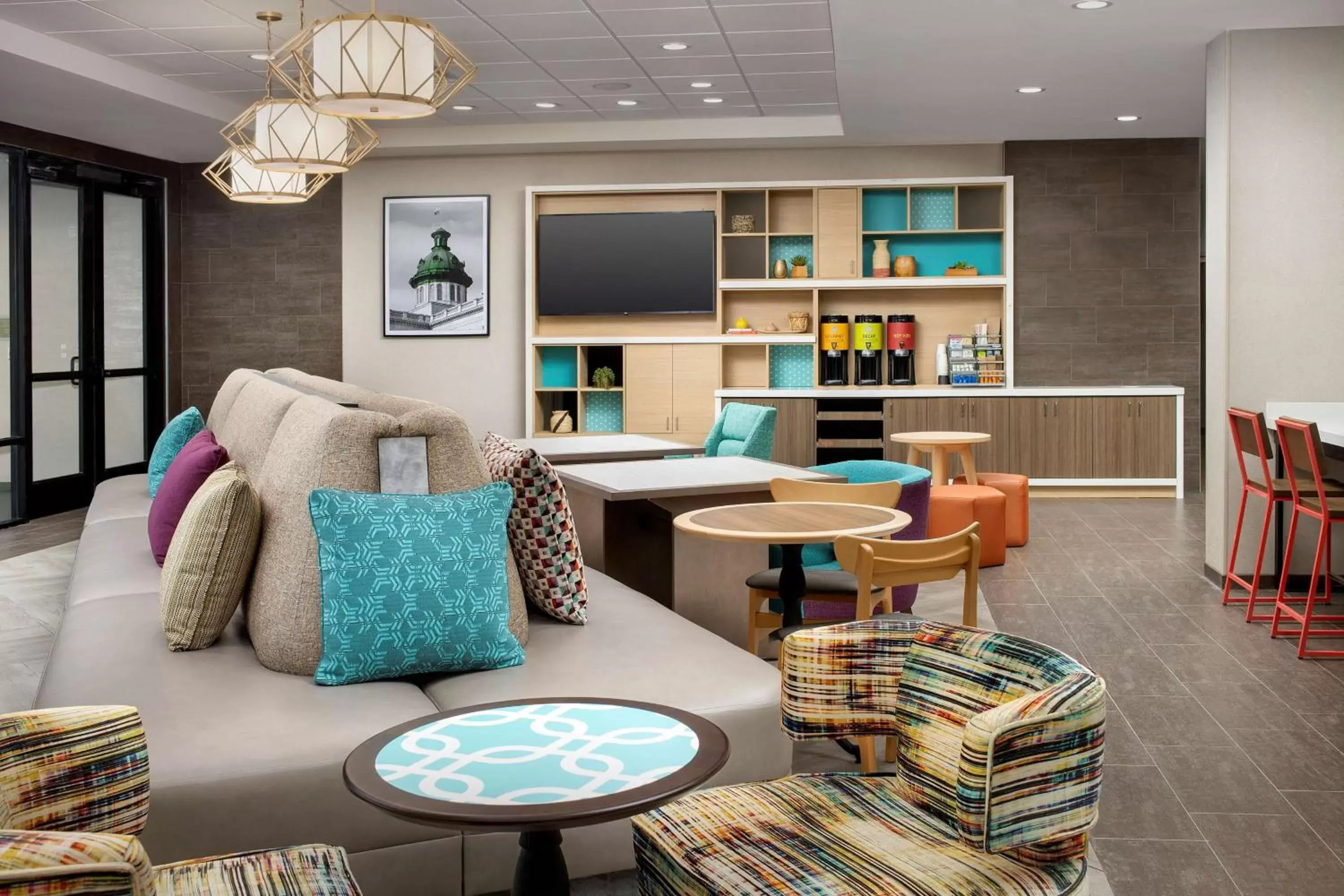 Lobby or reception in Home2 Suites By Hilton Columbia Southeast Fort Jackson Lobby or reception in Home2 Suites By Hilton Columbia Southeast Fort Jackson