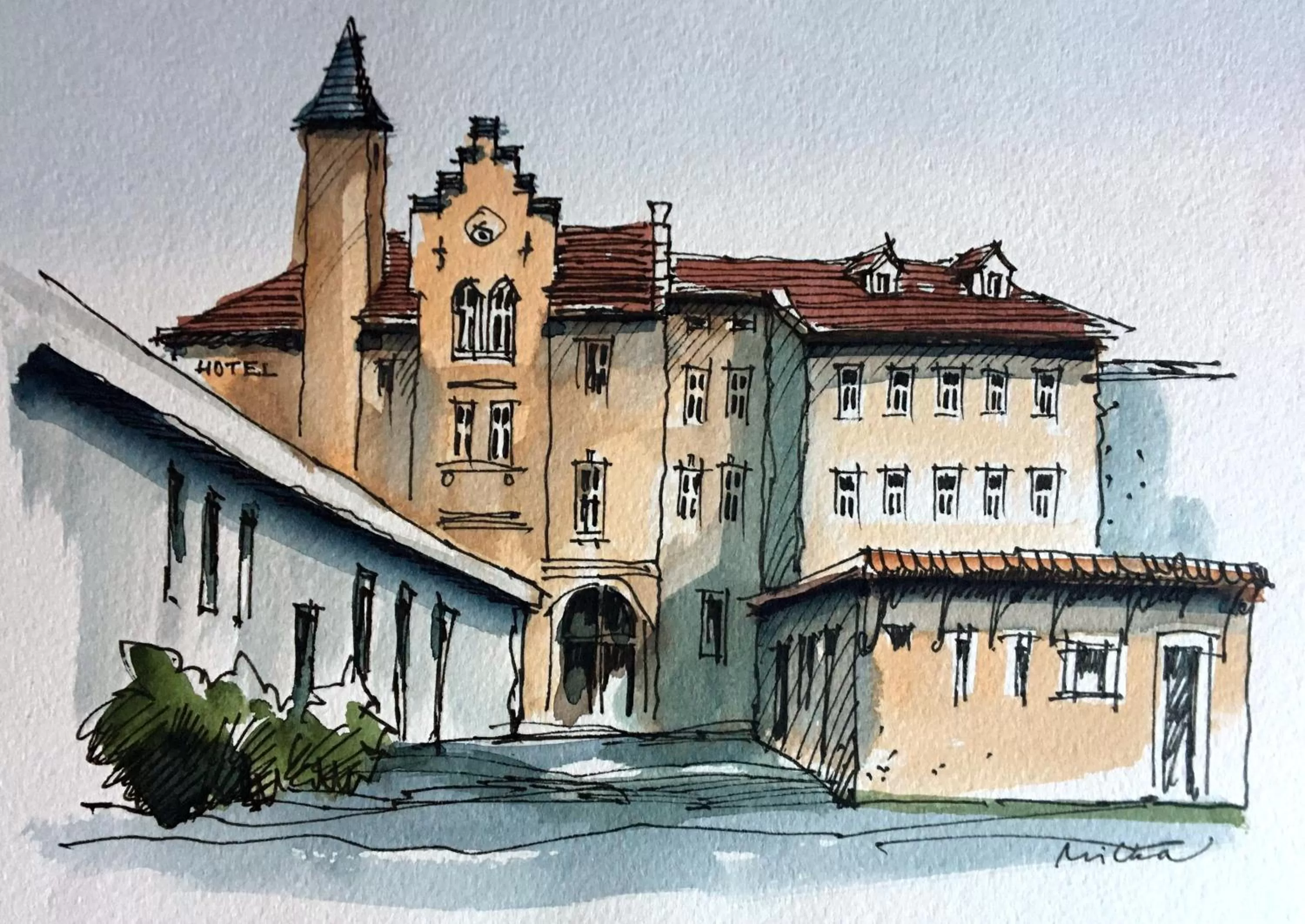 Off site in Hotel U Bílého koně