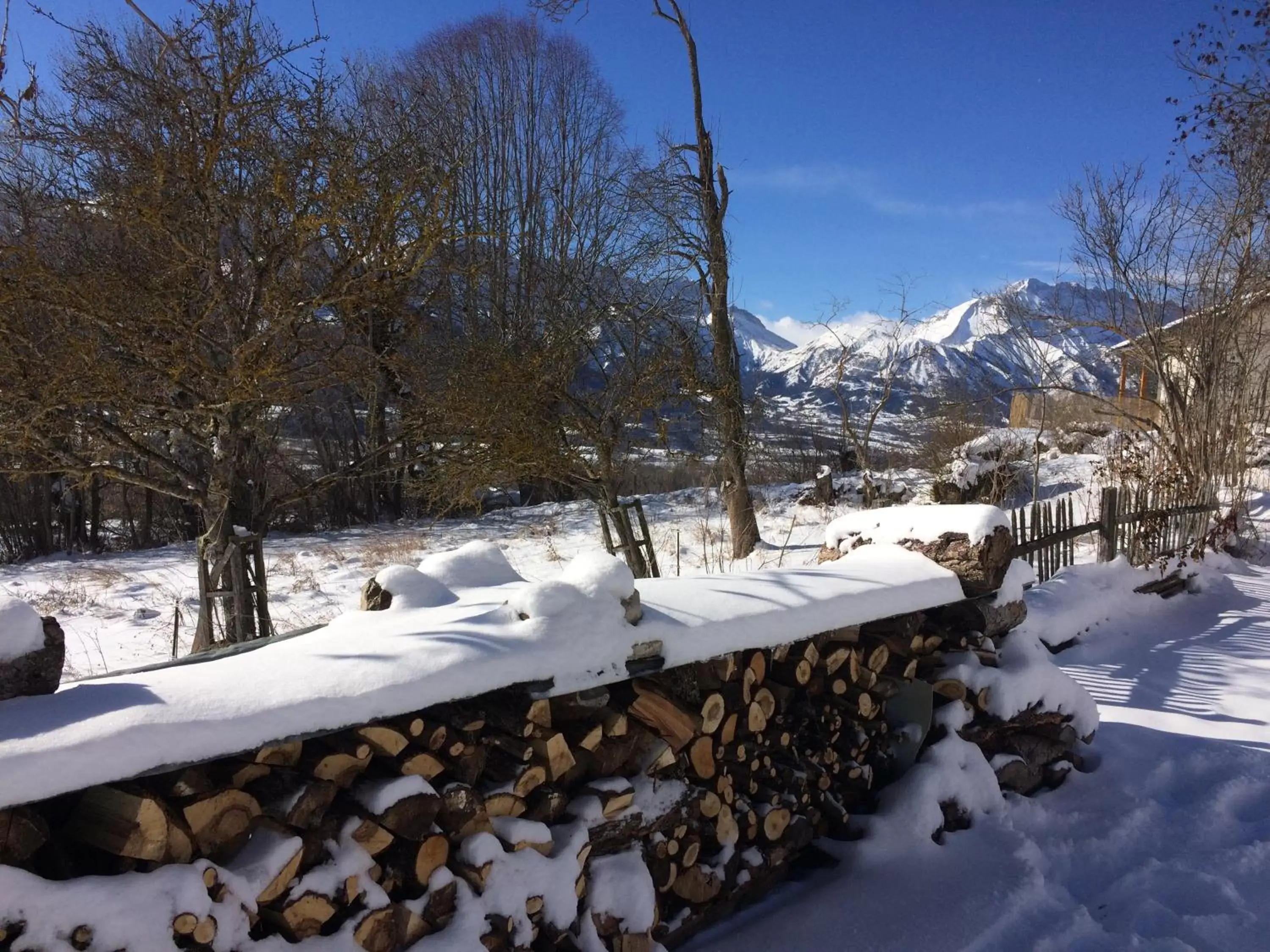 View (from property/room), Winter in B&B MaisonNel