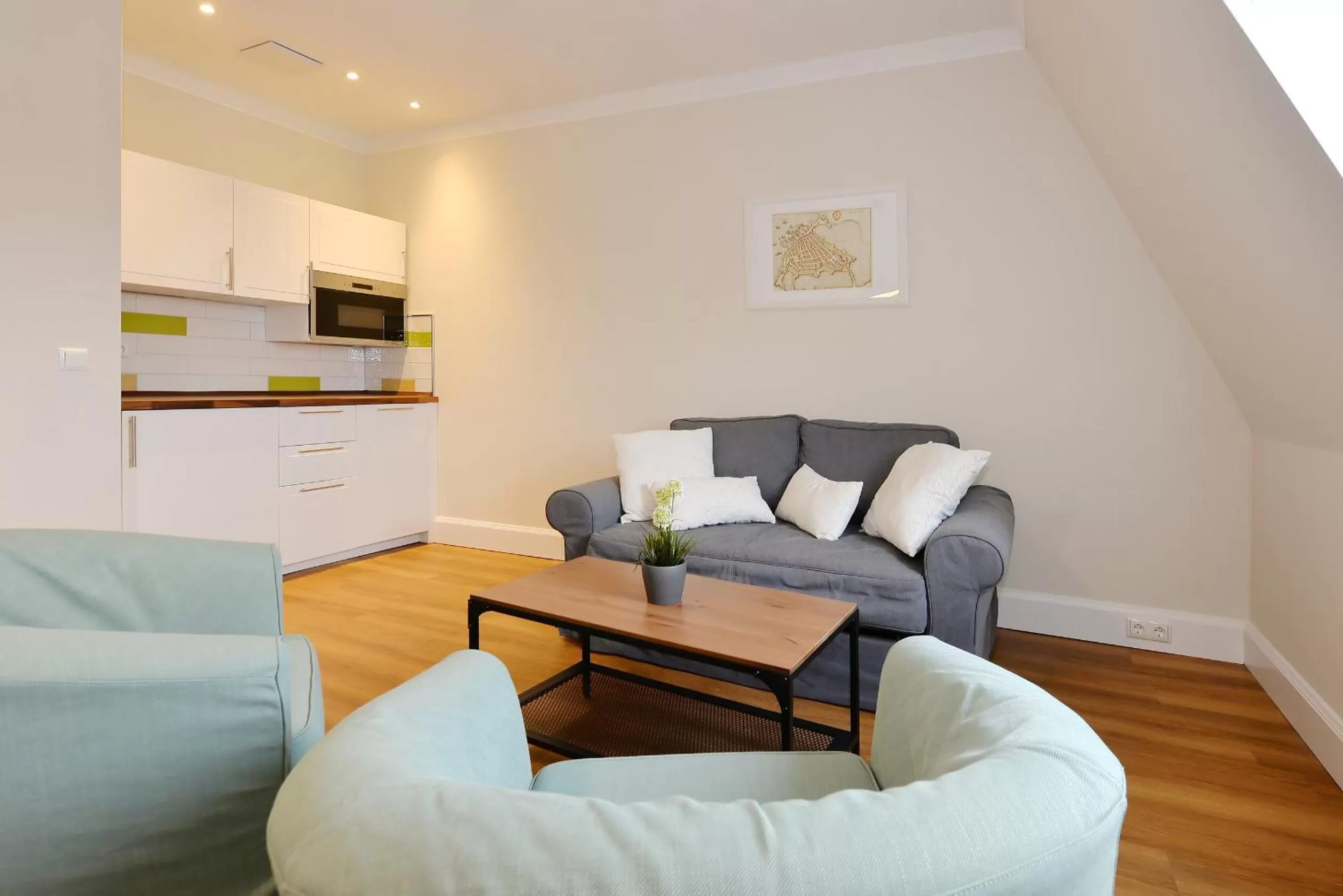 Kitchen or kitchenette in Hotel Stralsund