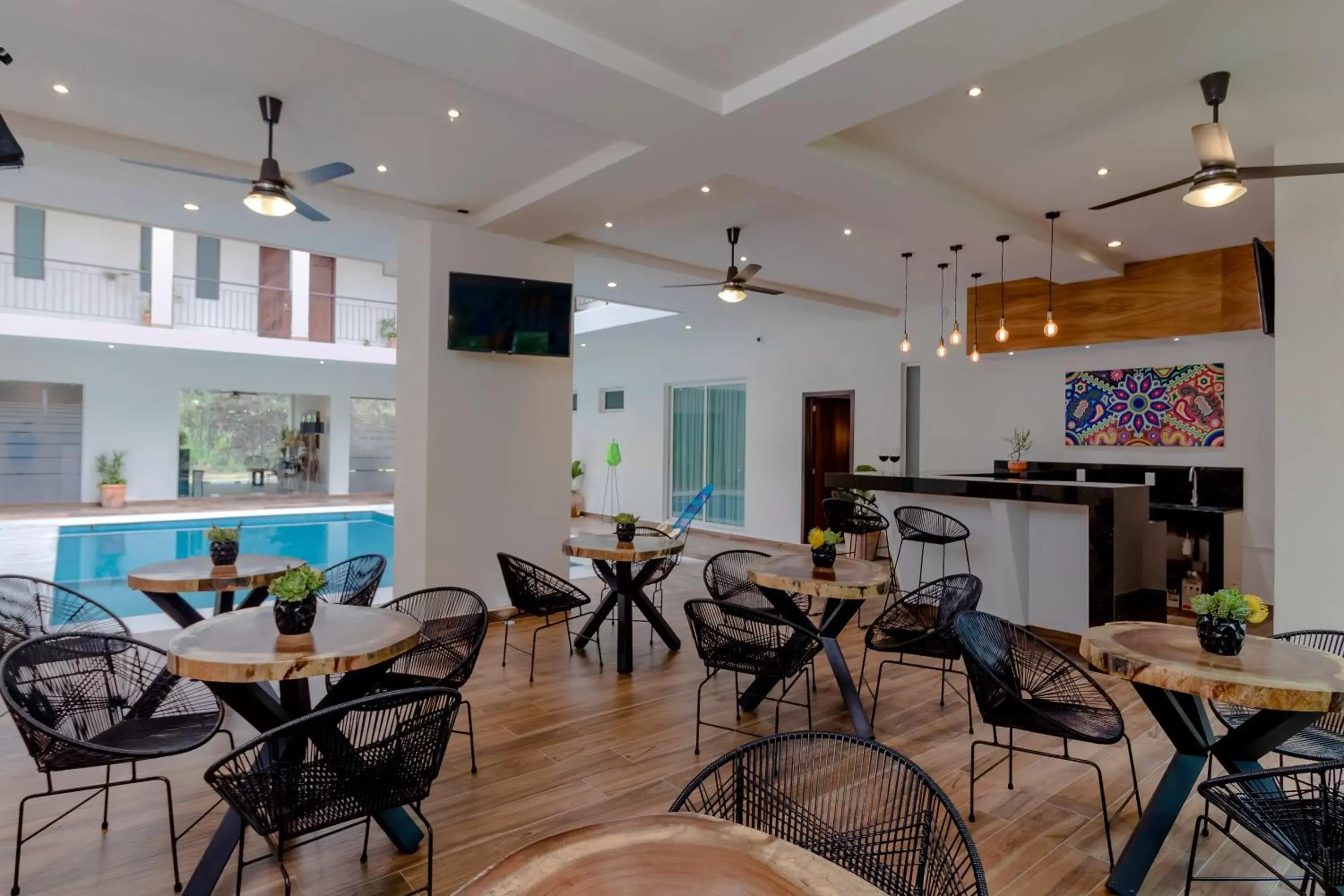 Lounge or bar, Restaurant/Places to Eat in Riviera Sayulita Hotel