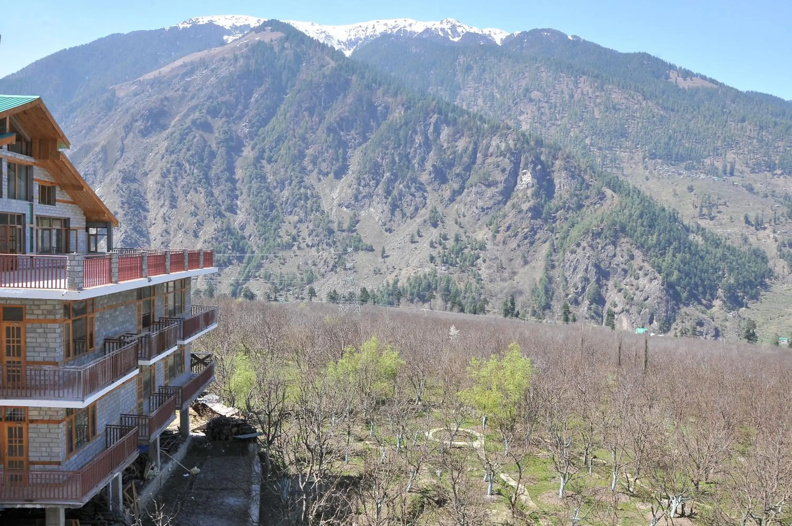View (from property/room), Mountain View in Sarthak Resorts-Reside in Nature with Best View, 9 kms from Mall Road Manali