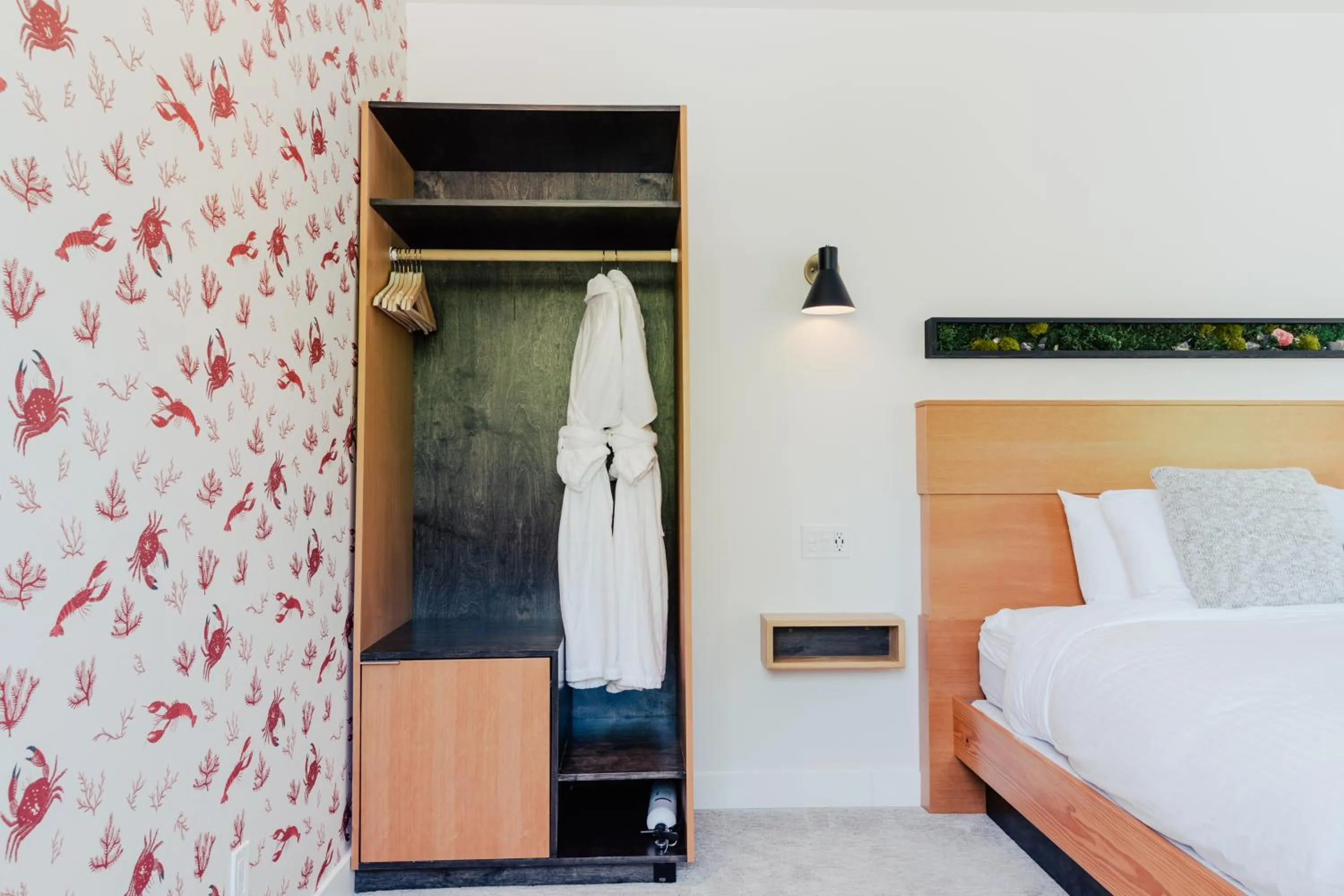 Bed in Pluvio restaurant and rooms