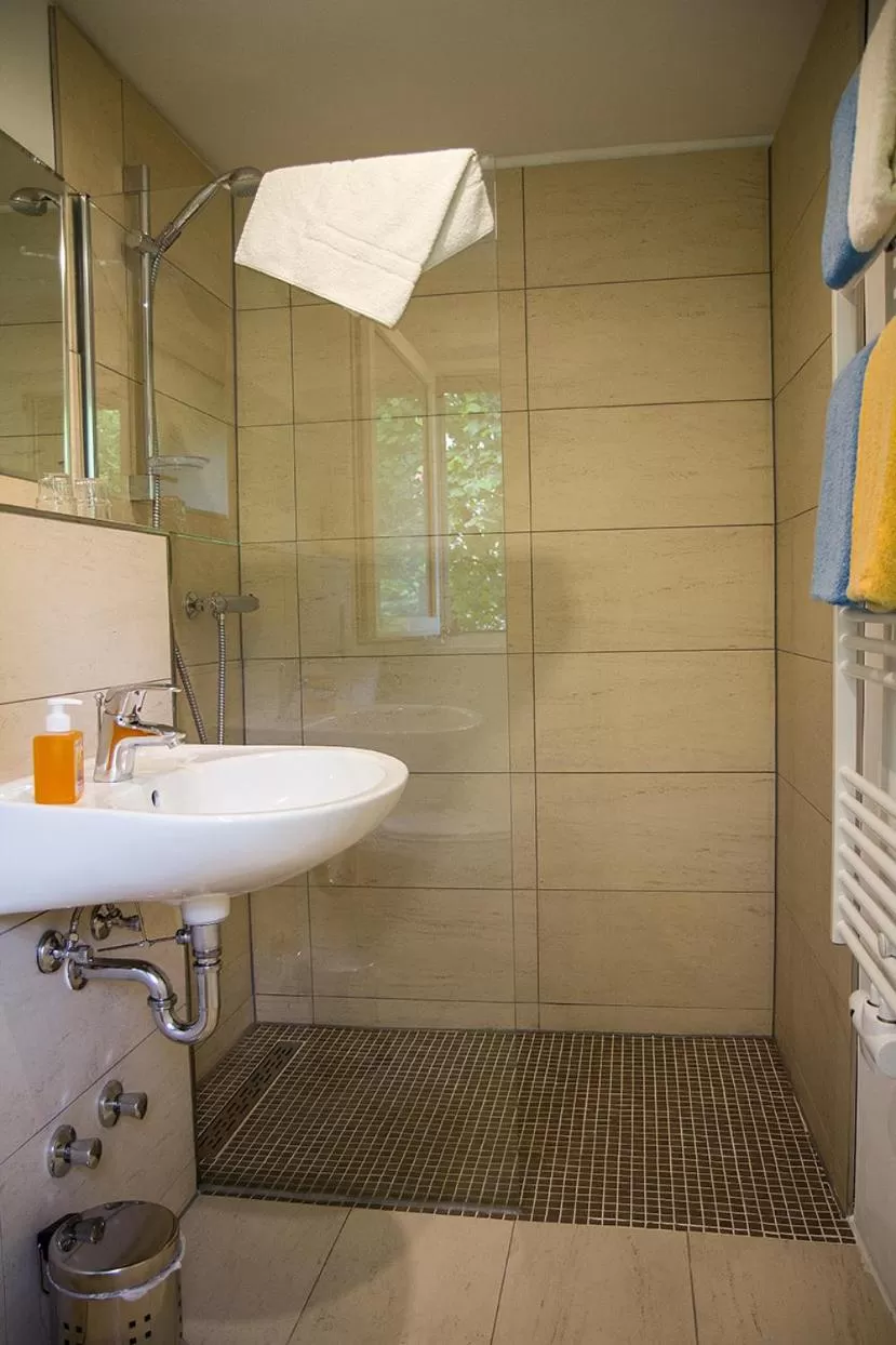 Shower in Biohotel Spöktal