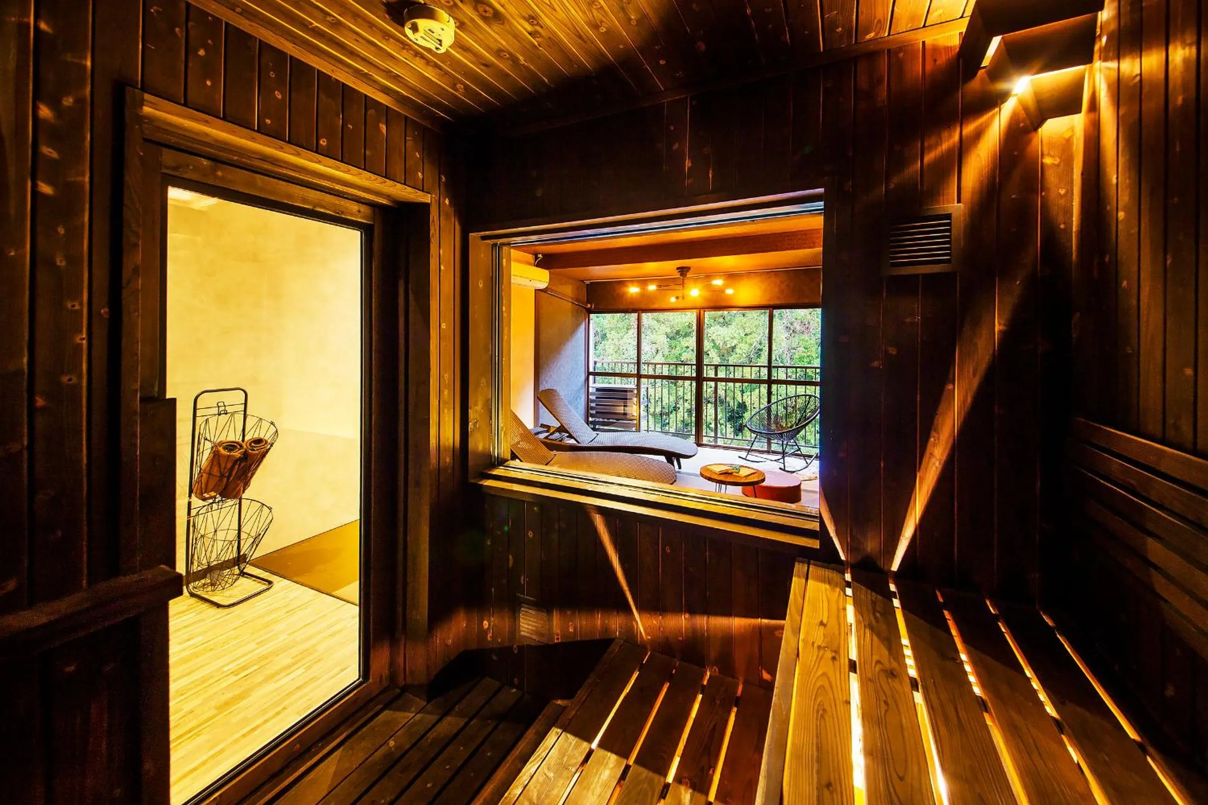 Sauna in Yamanakaonsen Ohanami Kyubei