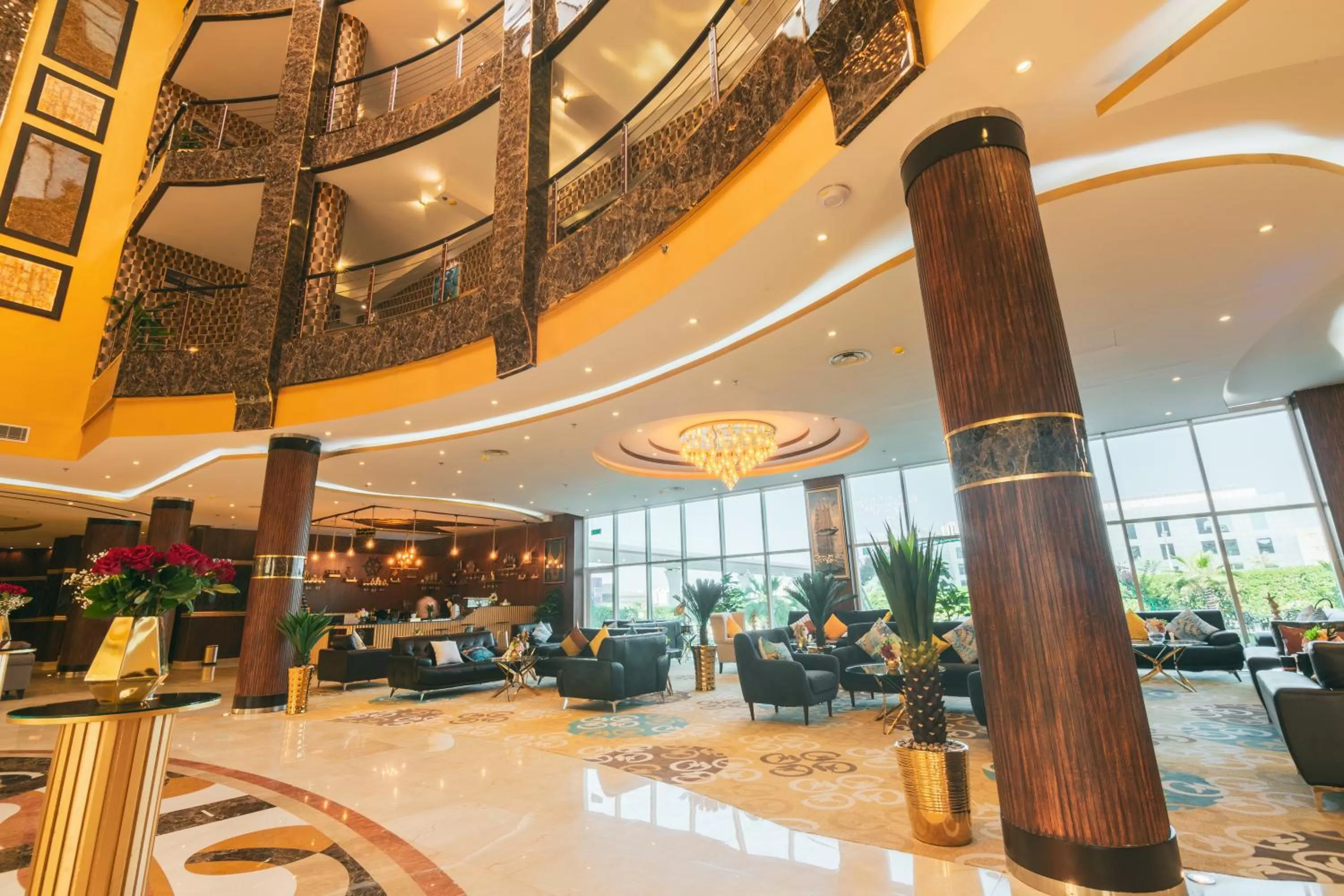 Lobby or reception in Golden Ship Hotel