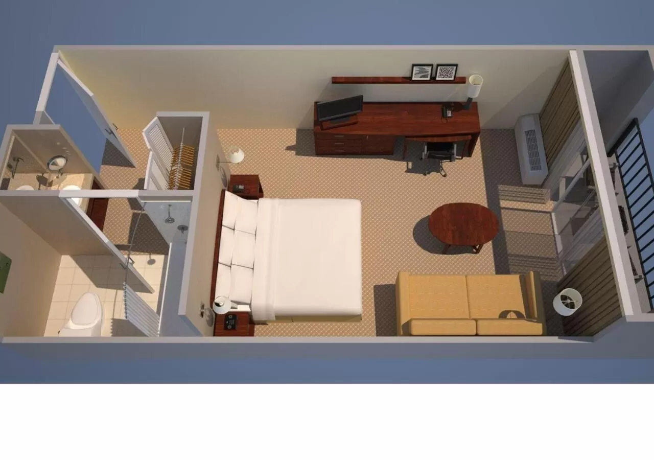 Bedroom in Courtyard San Jose Cupertino