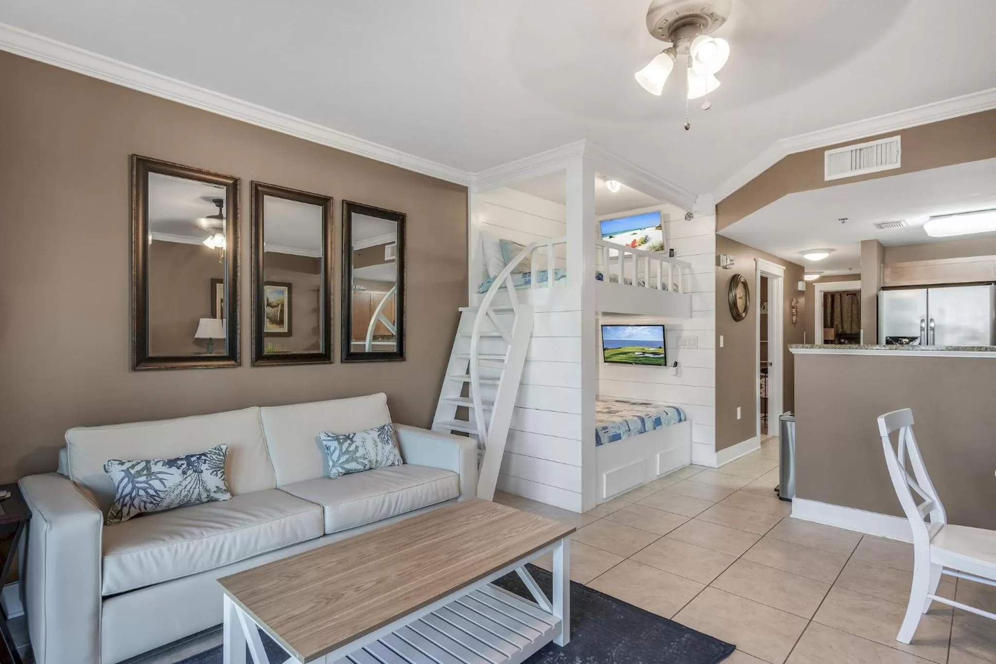 Living room in Waterscape Resort by Tufan