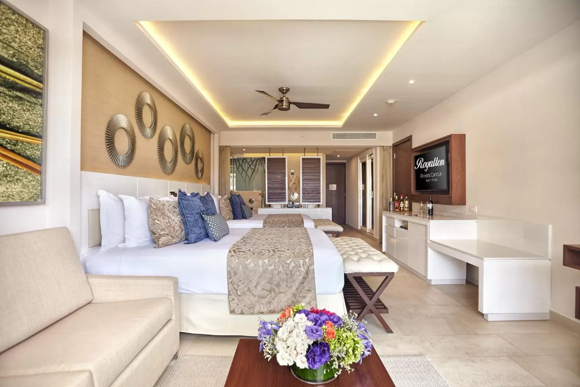 Luxury Chairman's Two Bedroom Suite Ocean Front DC in Royalton Riviera Cancun, An Autograph Collection All-Inclusive Resort & Casino Luxury Chairman's Two Bedroom Suite Ocean Front DC in Royalton Riviera Cancun, An Autograph Collection All-Inclusive Resort & Casino