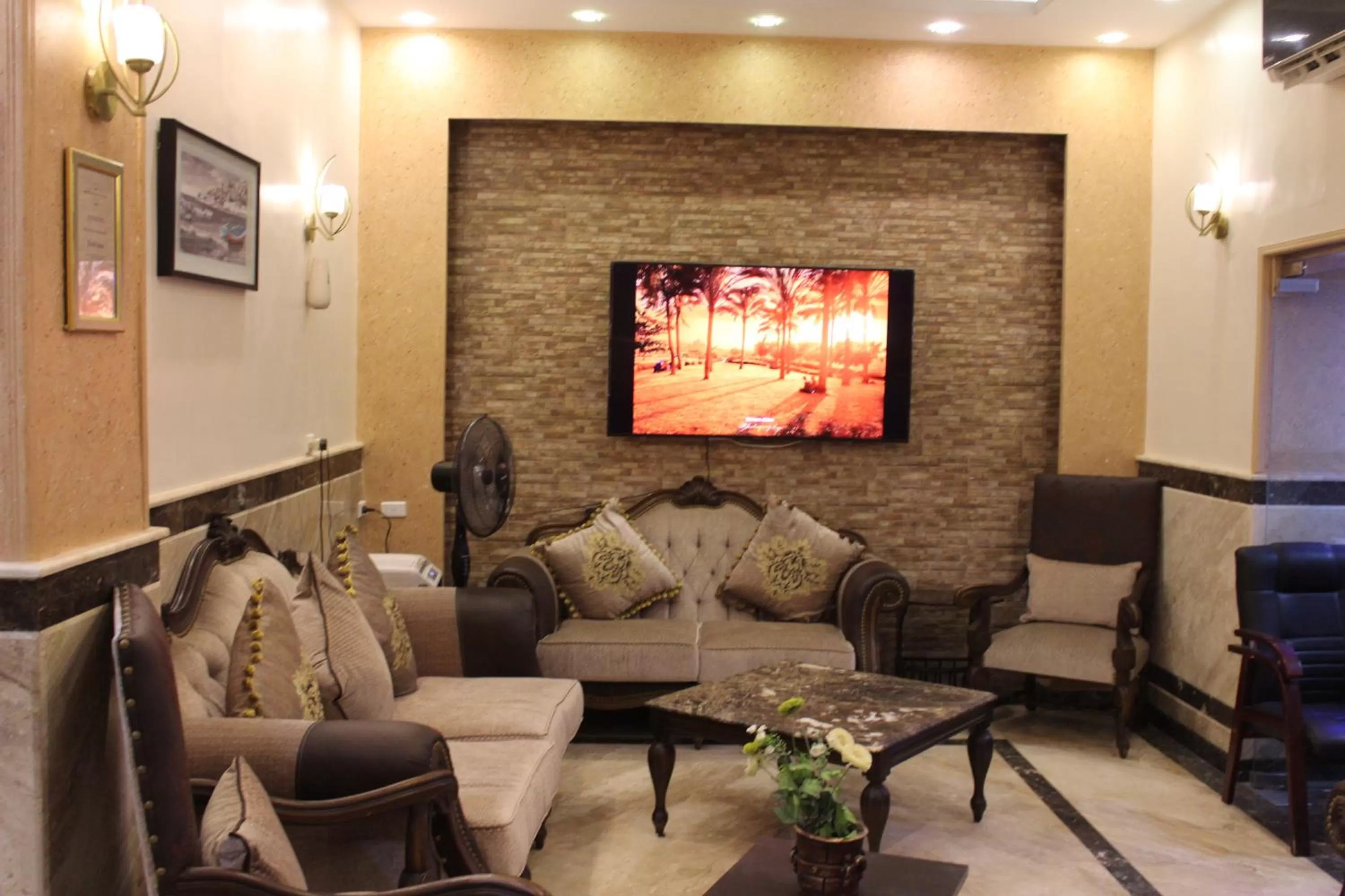 Lobby or reception in Amin Hotel