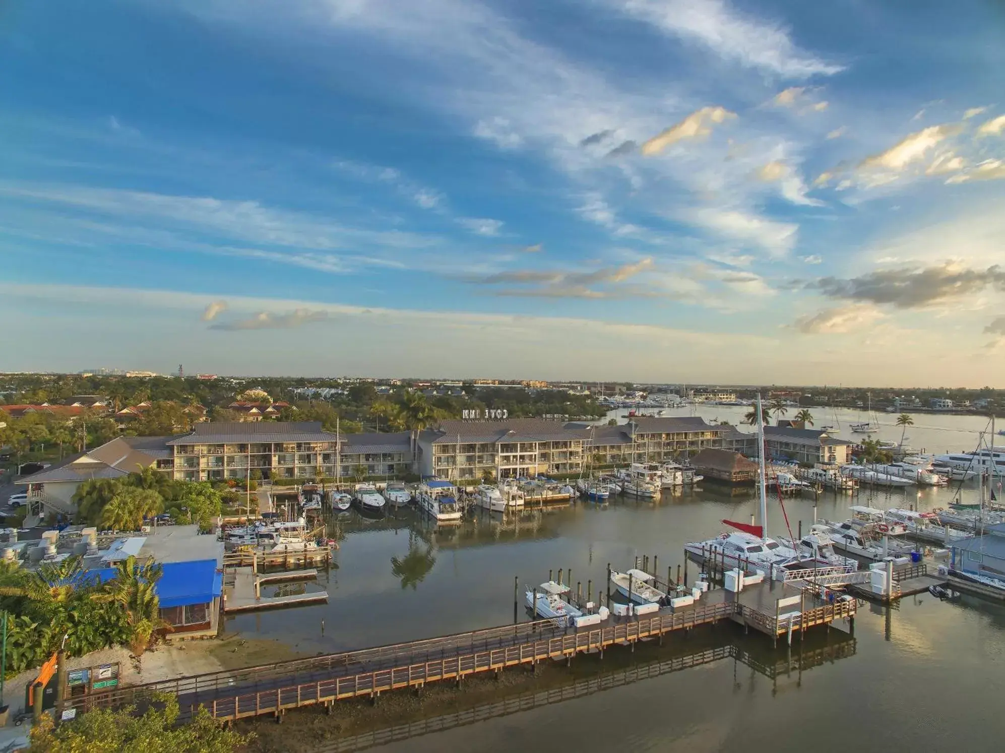 Bird's eye view in Cove Inn on Naples Bay