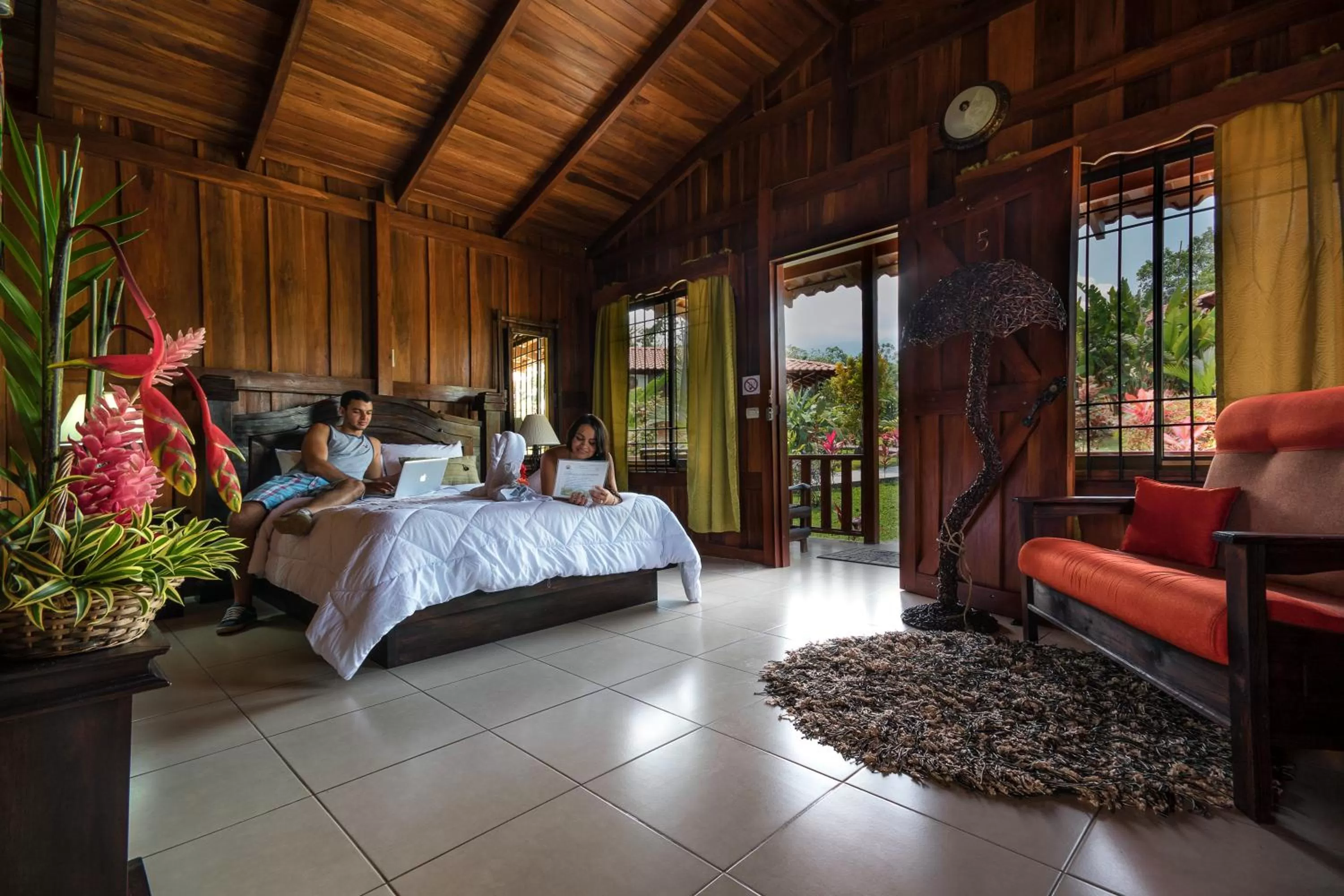 Bed in Hotel Rancho Cerro Azul