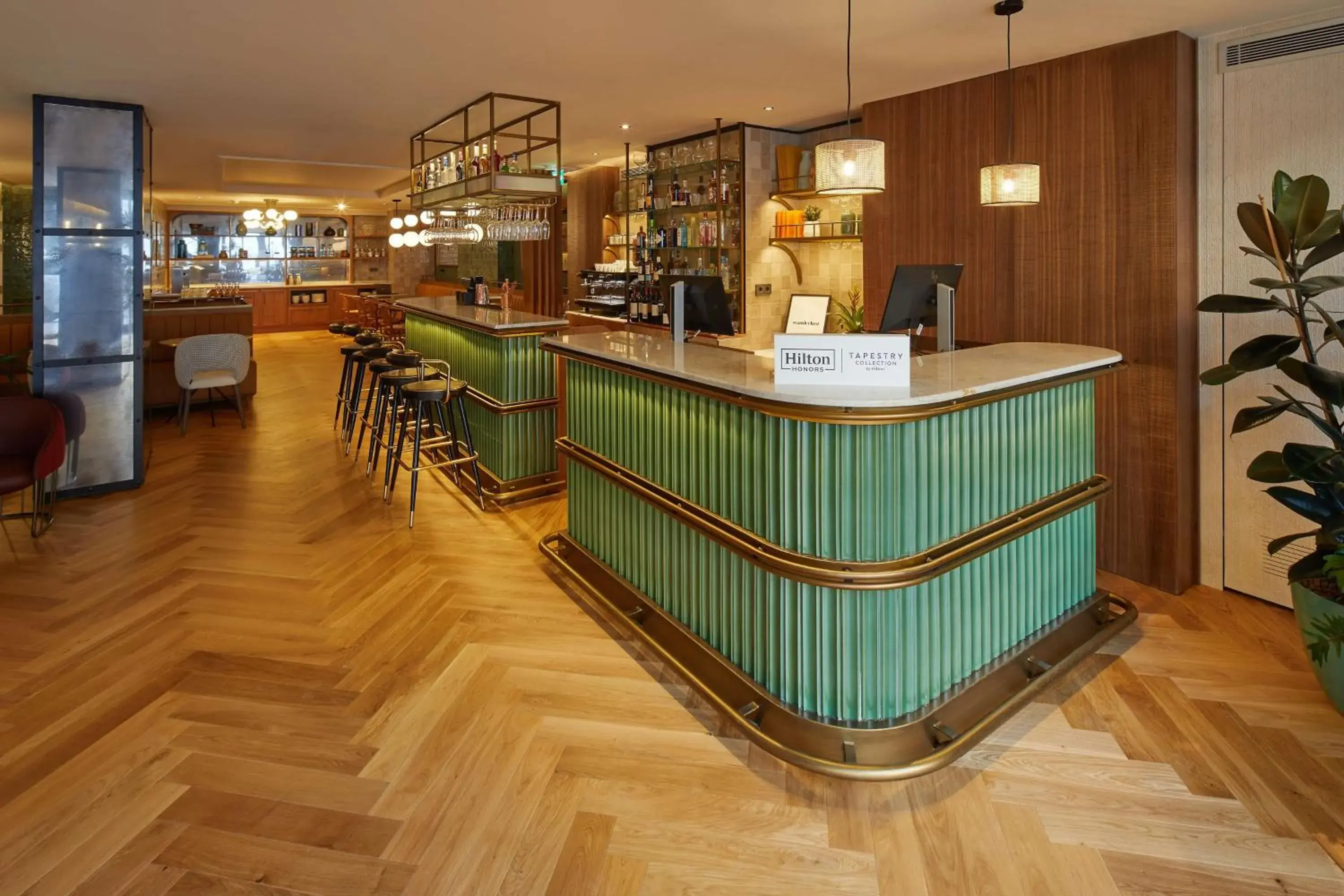 Lobby or reception in Via Sants Hotel Barcelona, Tapestry Collection By Hilton Lobby or reception in Via Sants Hotel Barcelona, Tapestry Collection By Hilton