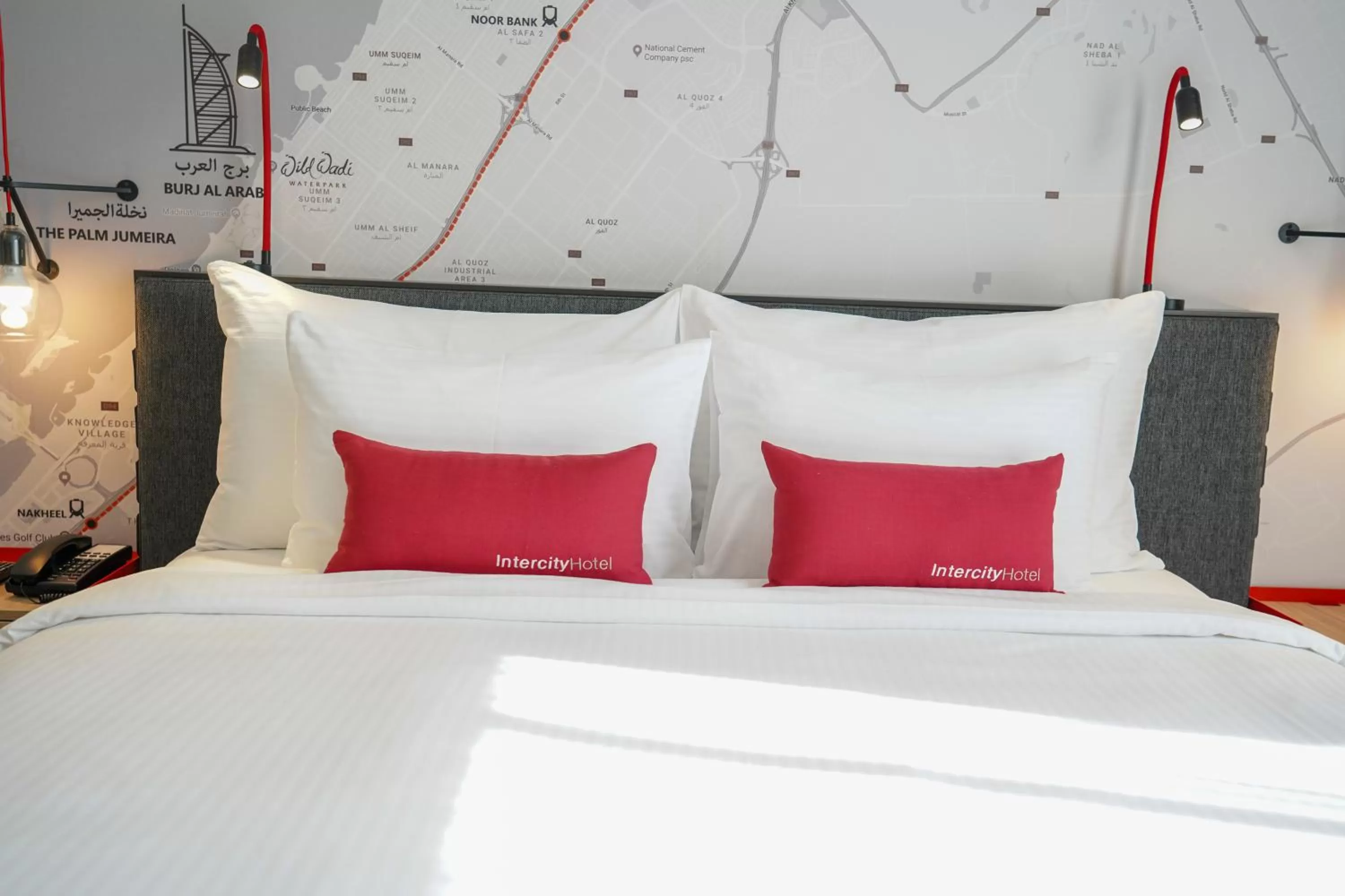 Bed in IntercityHotel Dubai Jaddaf Waterfront