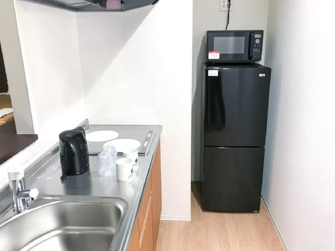 Kitchen or kitchenette in HOTEL LiVEMAX Takamatsu Eki Mae