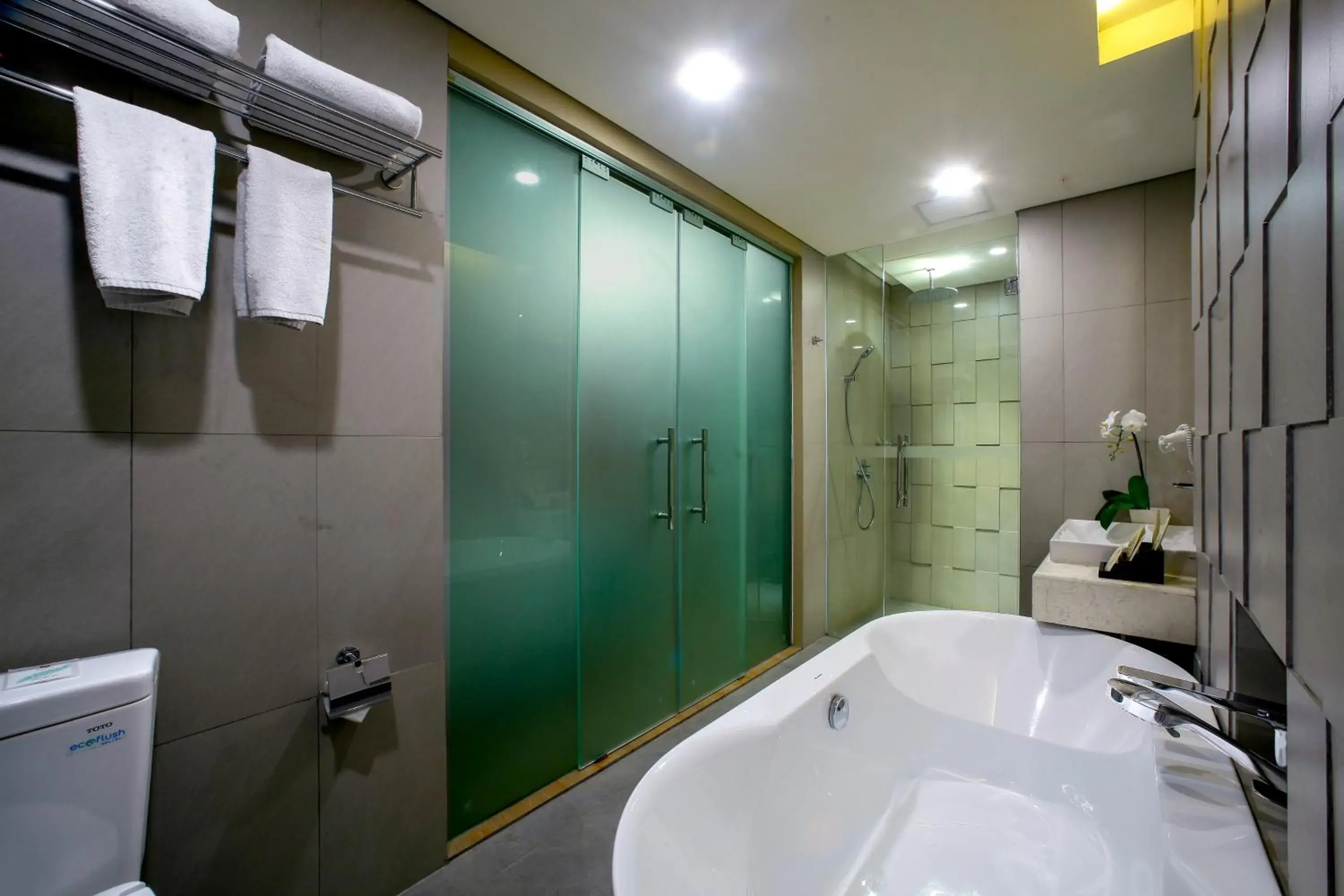 Property building, Bathroom in Bedrock Hotel Kuta Bali