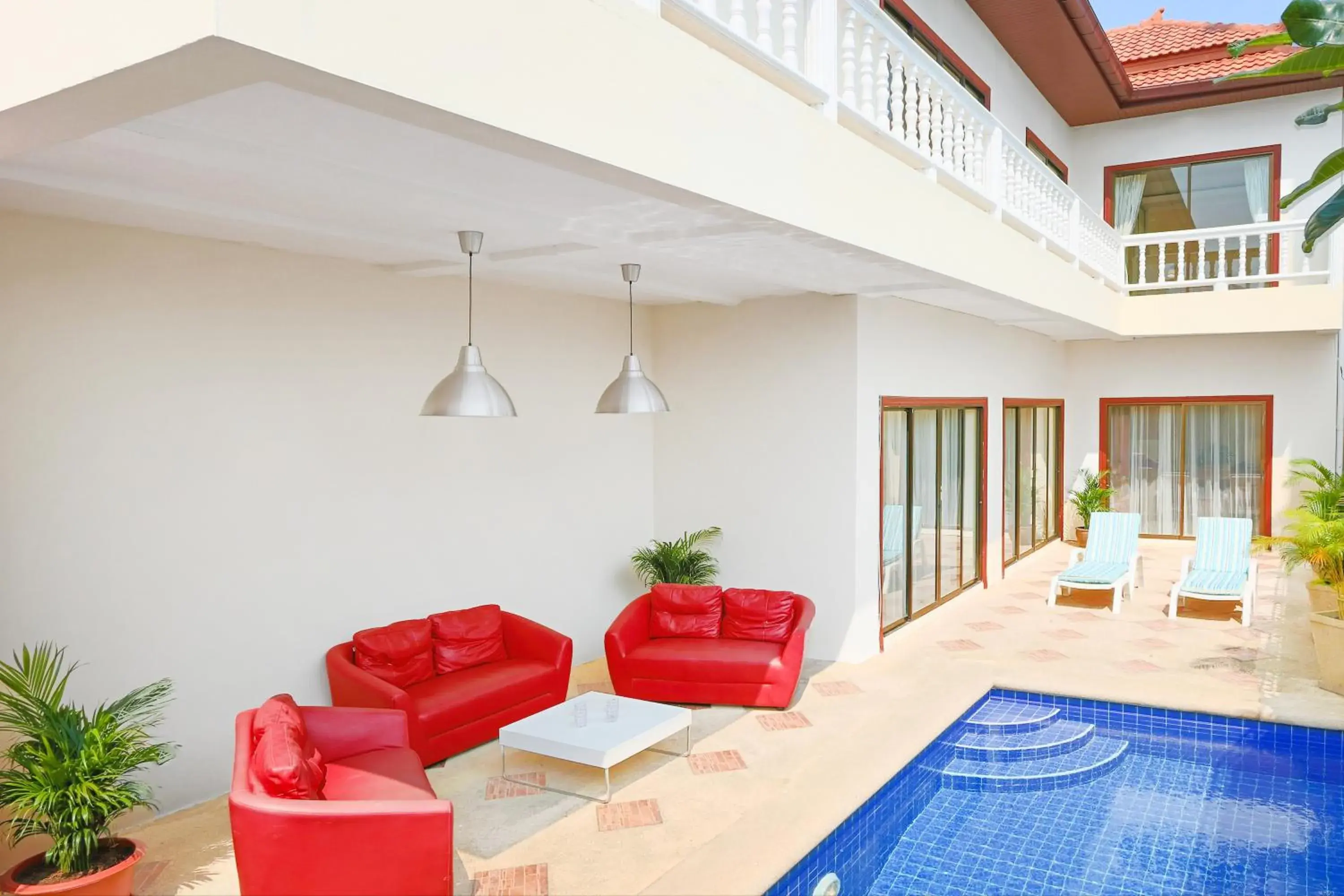 Balcony/Terrace, Swimming Pool in Avoca Pool Villas