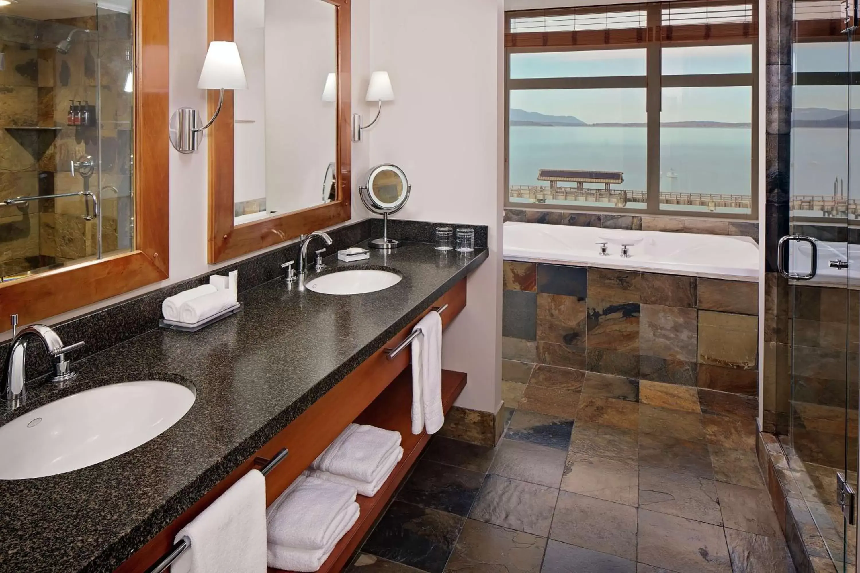 Bathroom in Chrysalis Inn & Spa Bellingham, Curio Collection by Hilton Bathroom in Chrysalis Inn & Spa Bellingham, Curio Collection by Hilton