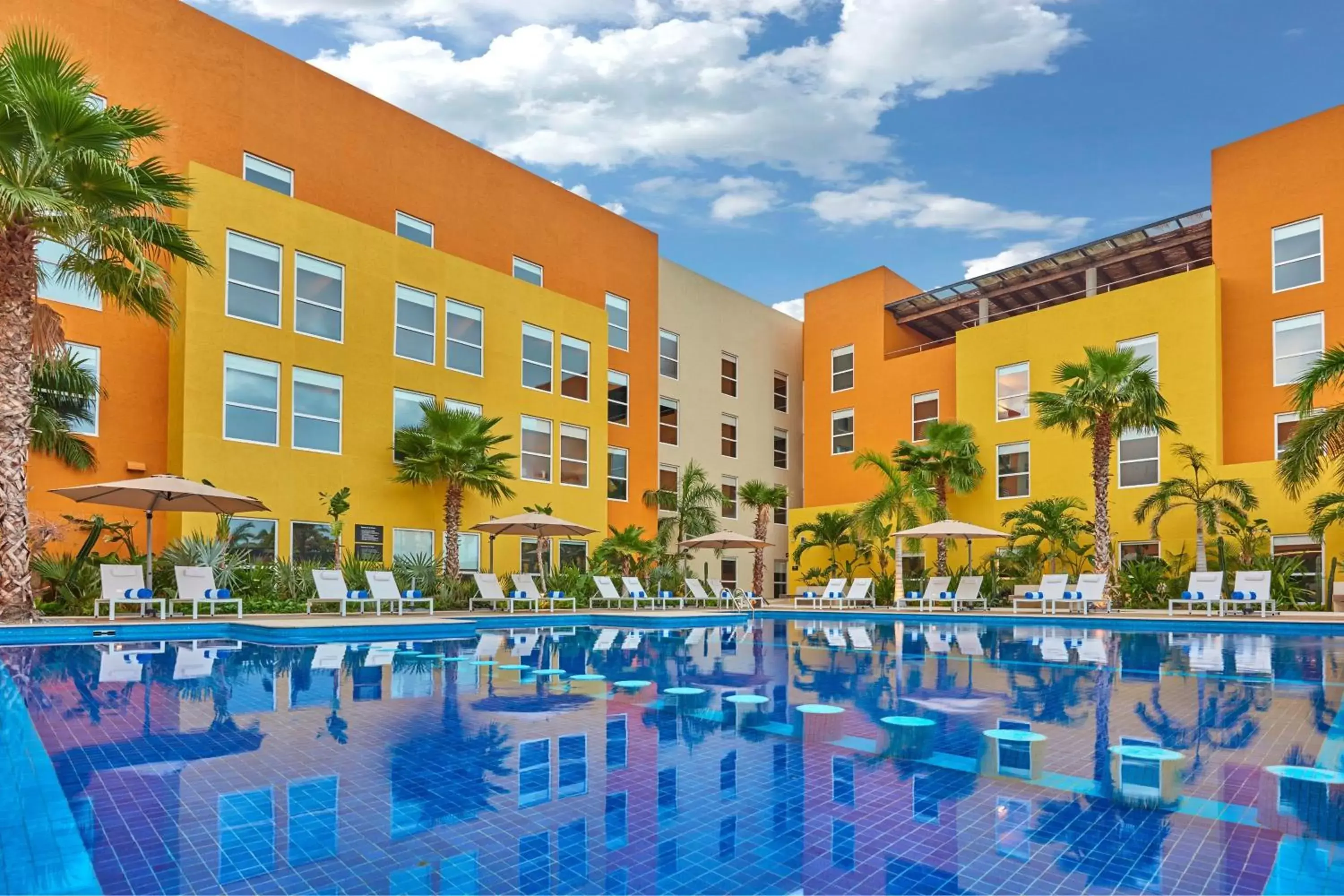 Swimming pool, Property Building in City Express Plus by Marriott Cabo San Lucas