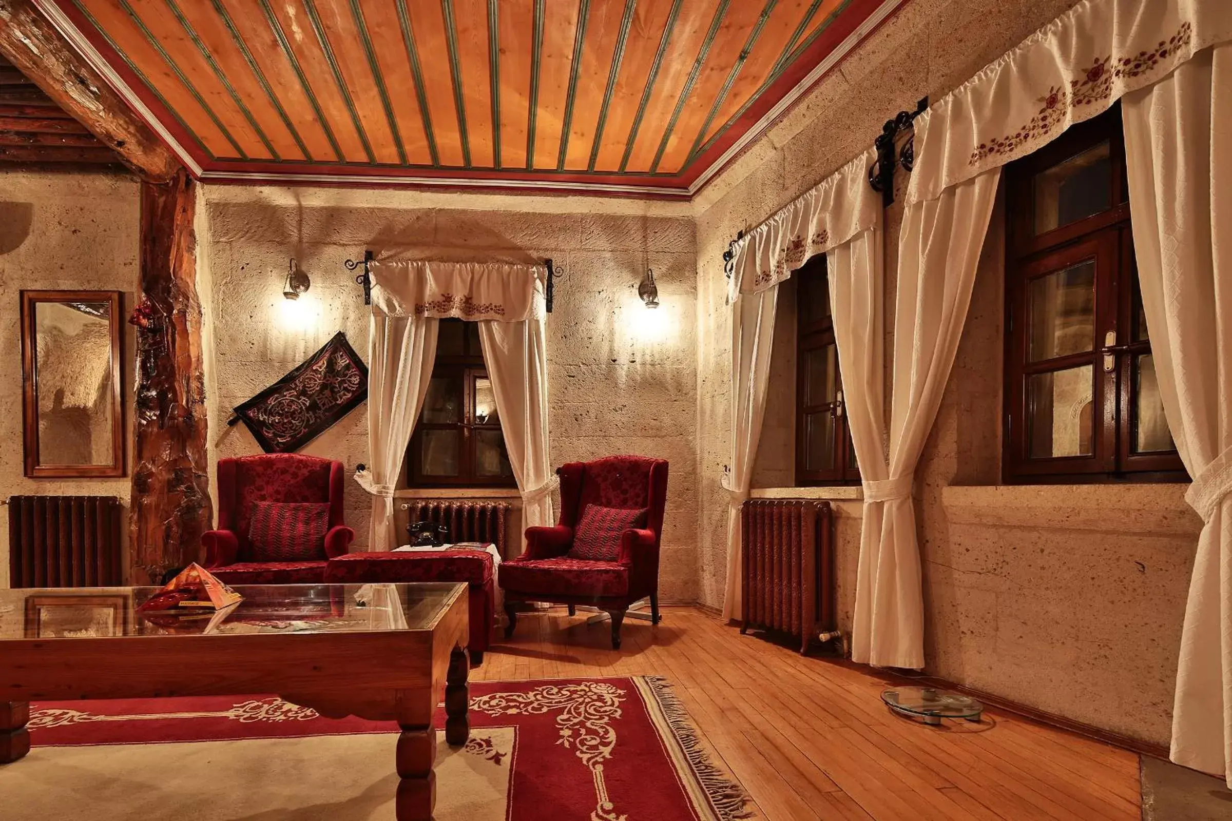 Living room, Seating Area in Cappadocia Cave Suites
