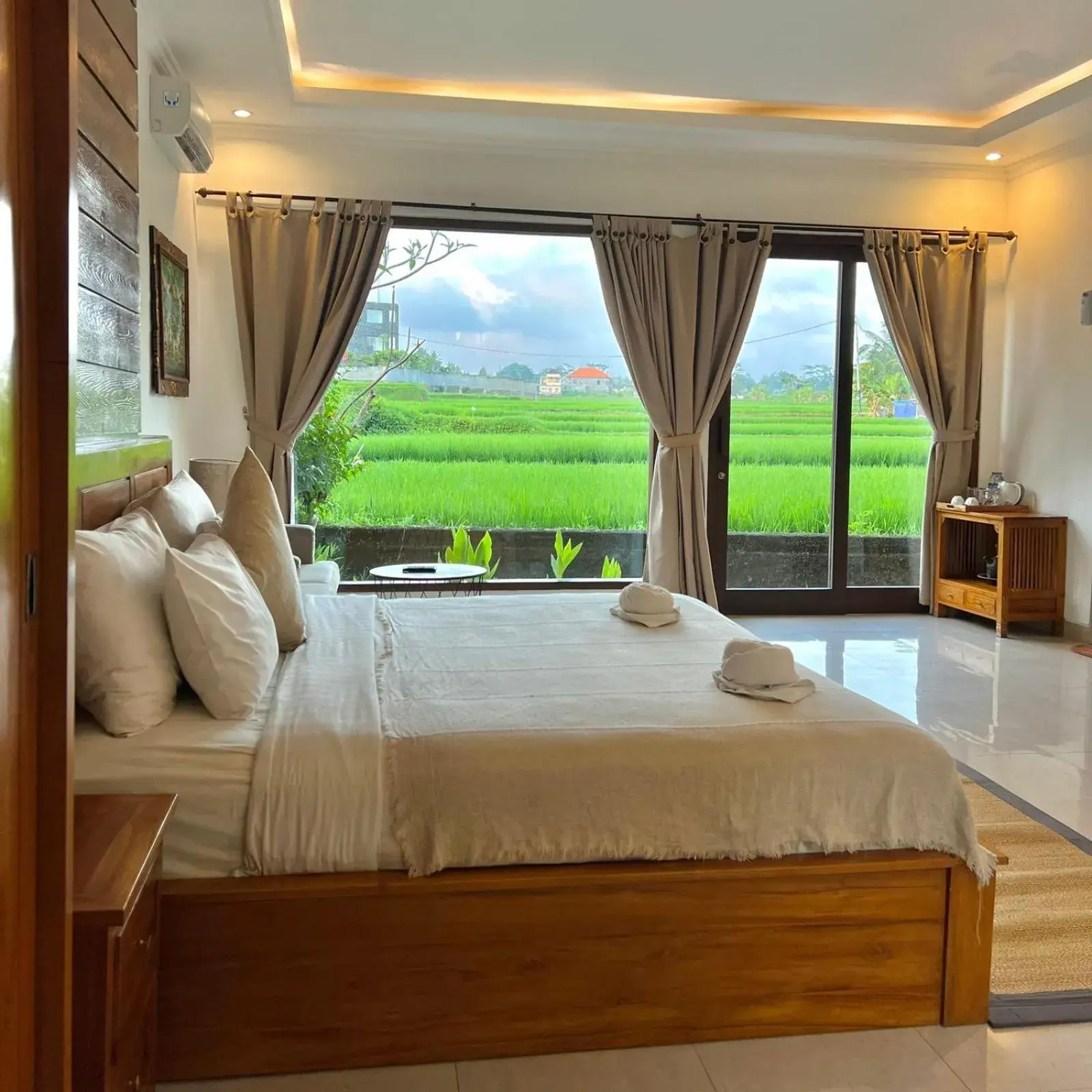 Bed, Mountain View in Kubu Bali Baik Villa & Resort - CHSE Certified