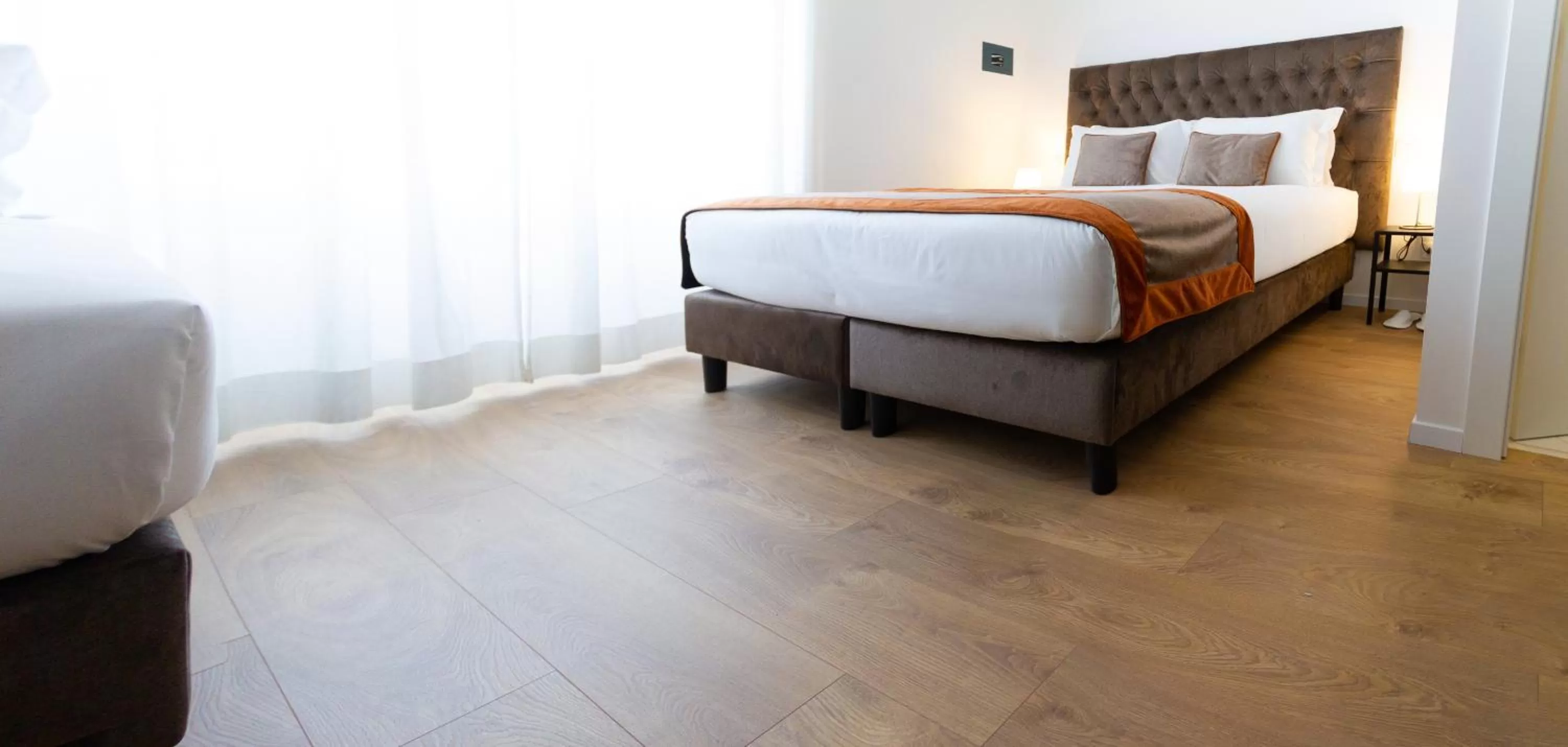 Bed in Michelangelo Vatican Rooms