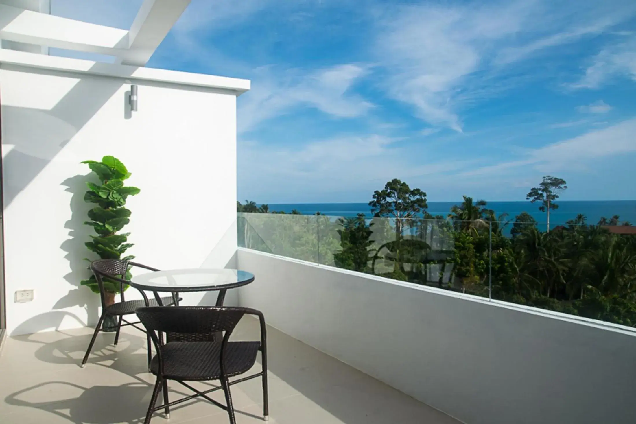 Balcony/Terrace in Tropical Sea View Residence