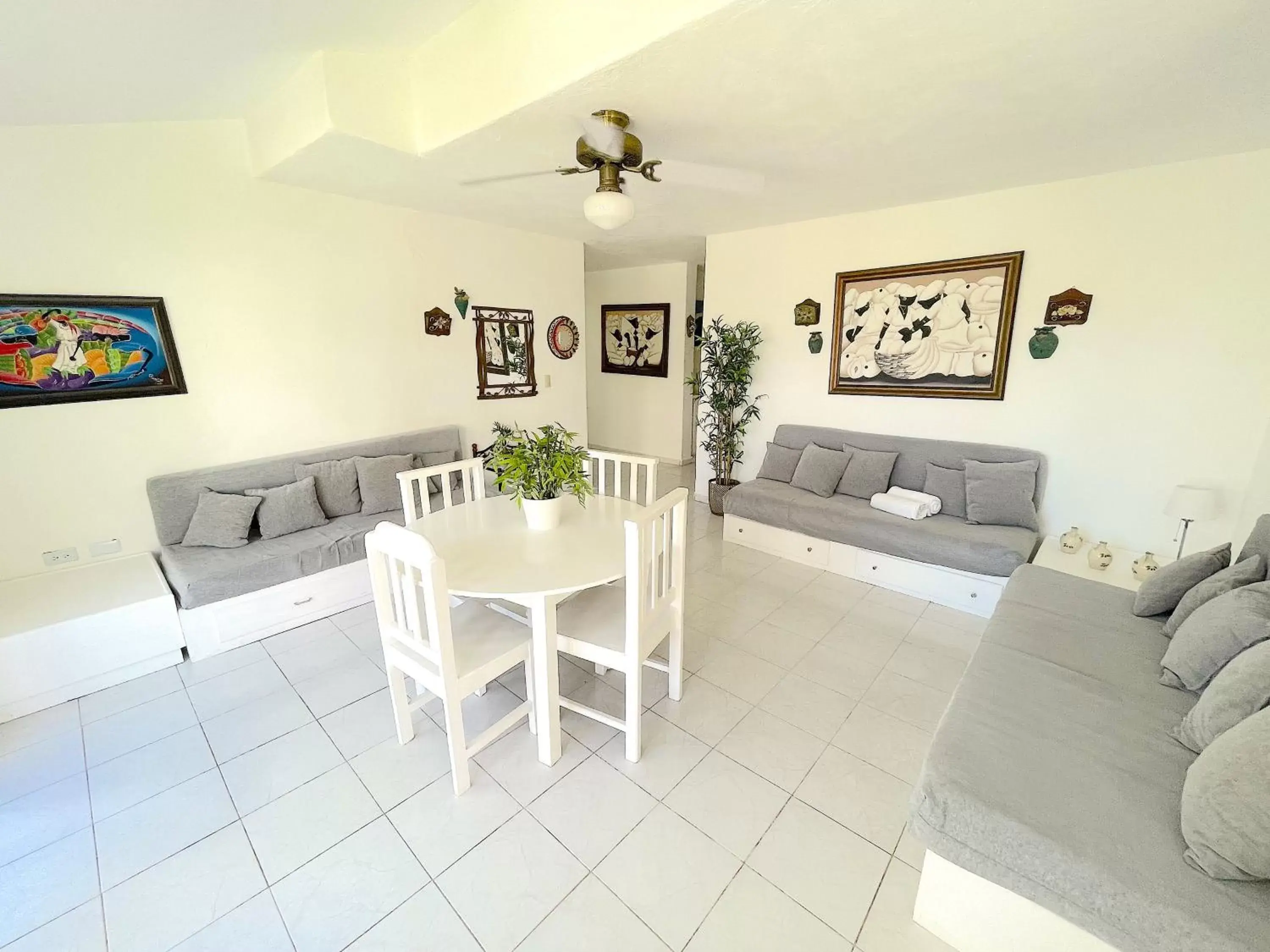 Living room, Dining Area in HOTEL Beach VILLAS Los Corales WIFI & BBQ BEACH CLUB