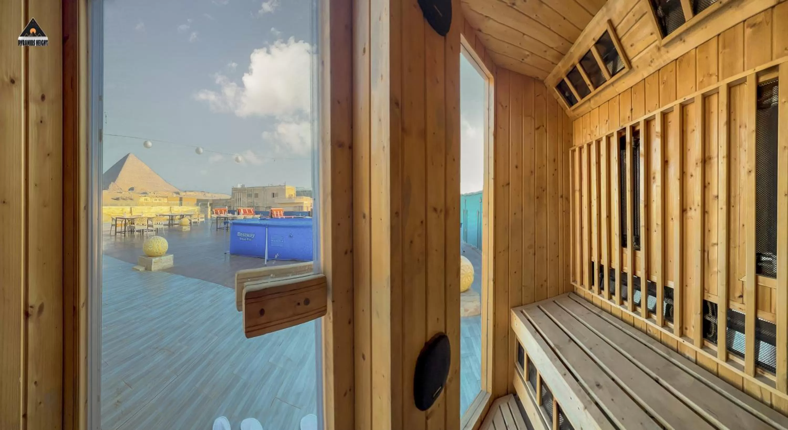 Sauna in Pyramids Height Hotel & Pyramids Master Scene Rooftop