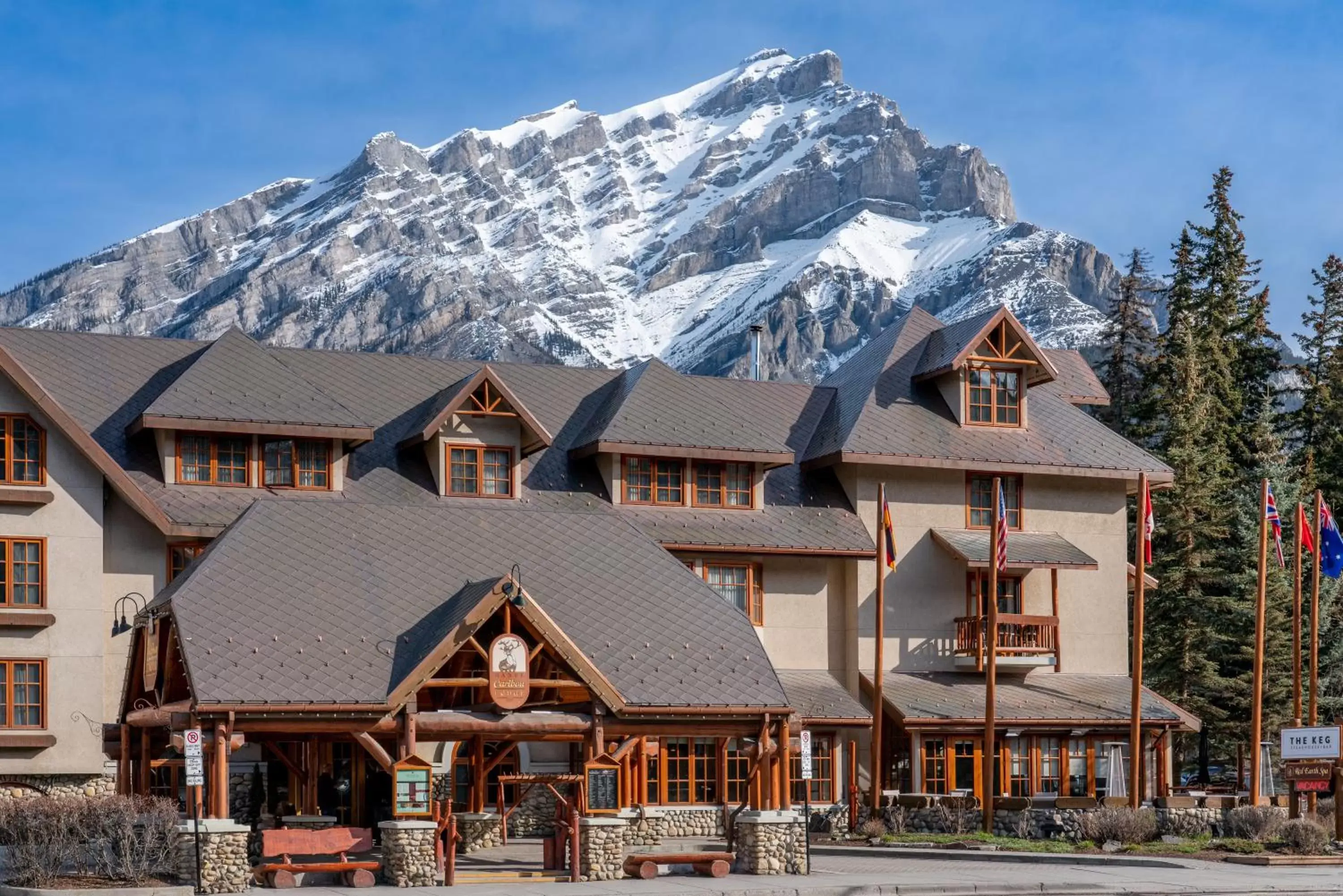 Property building, Winter in Banff Caribou Lodge and Spa