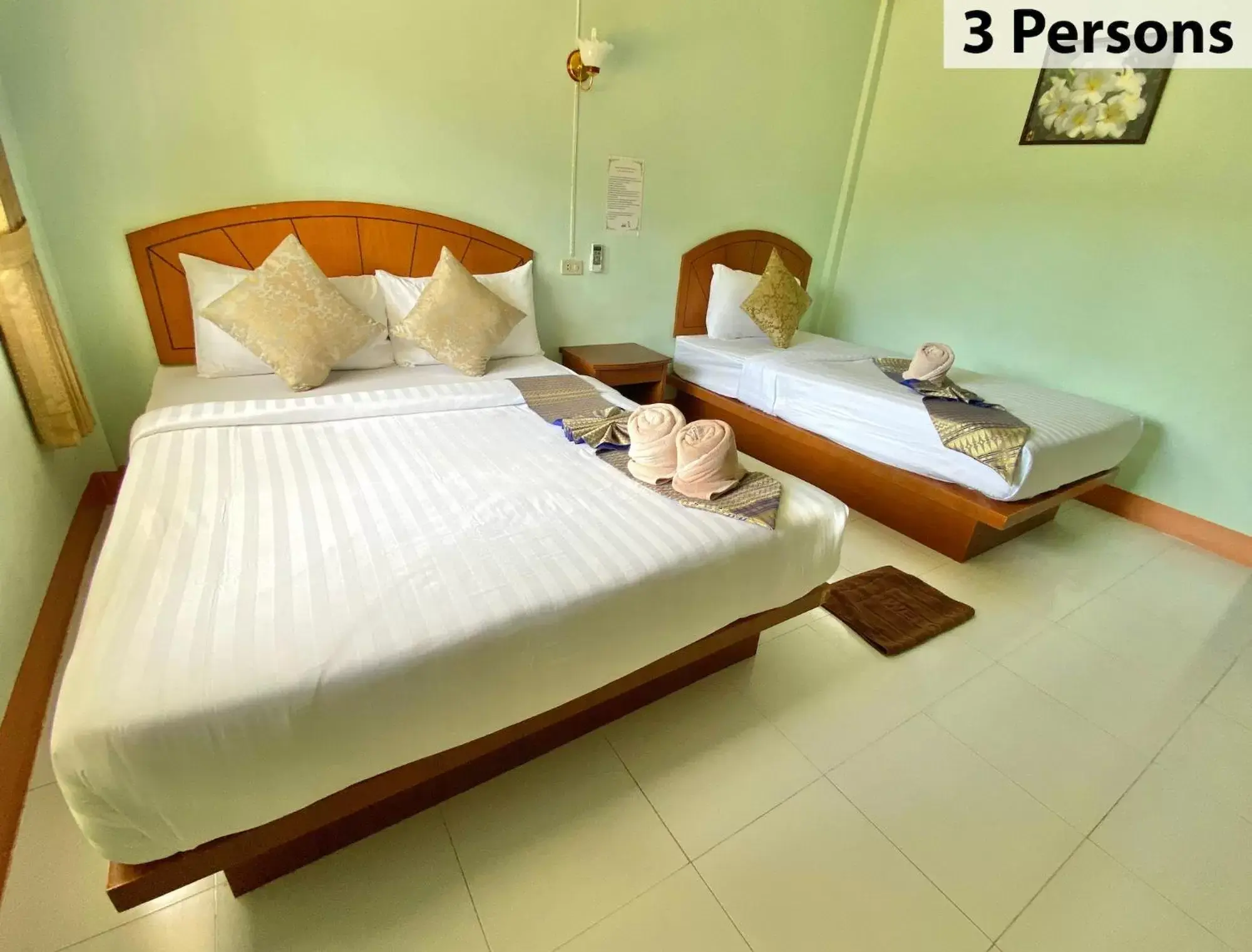 Bedroom, Bed in Lanta Emerald Bungalow