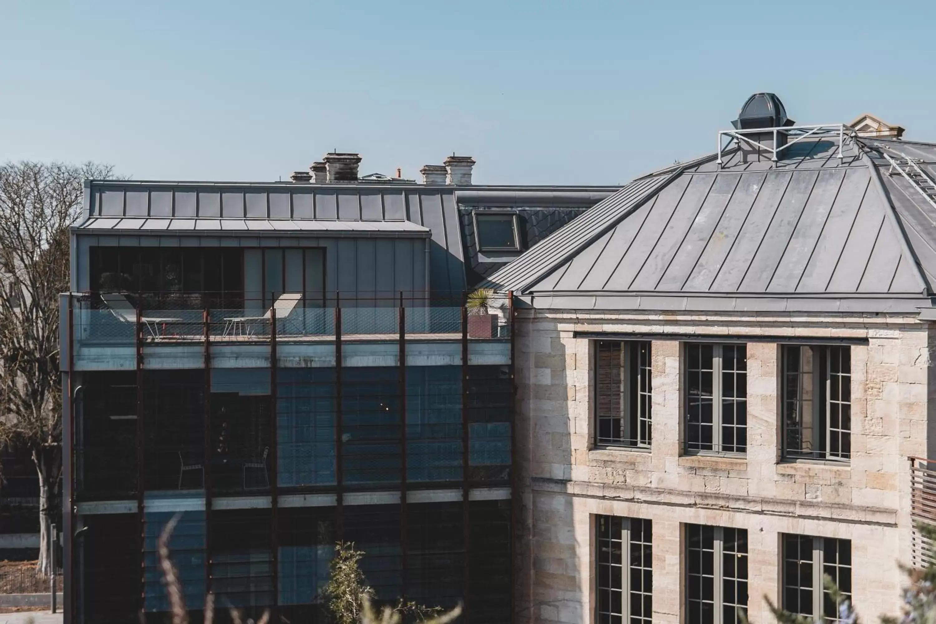 Inner courtyard view, Property Building in Hotel La Zoologie & Spa Bordeaux