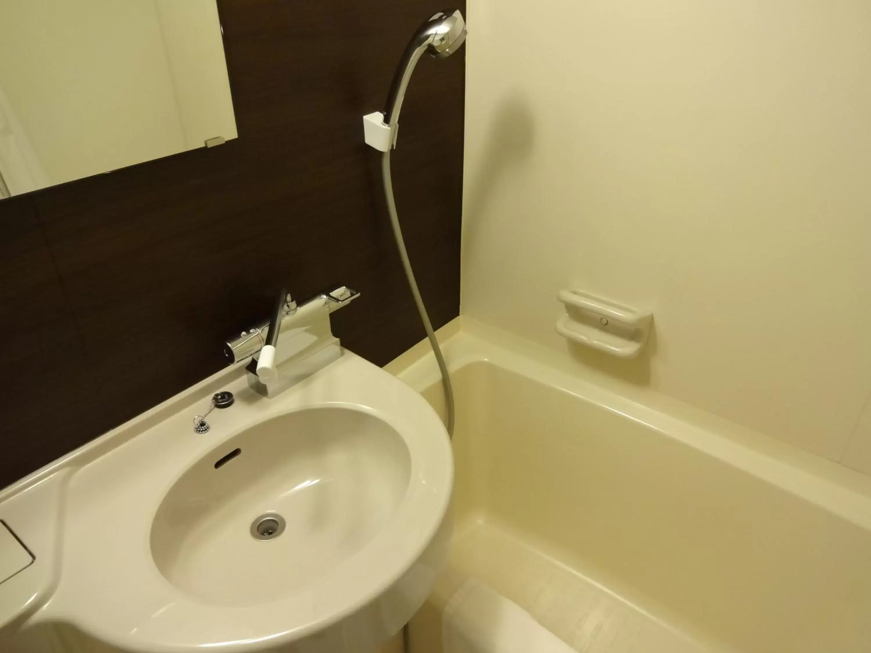 Bathroom in Tennen Onsen Taho-no-Yu Dormy Inn Niigata
