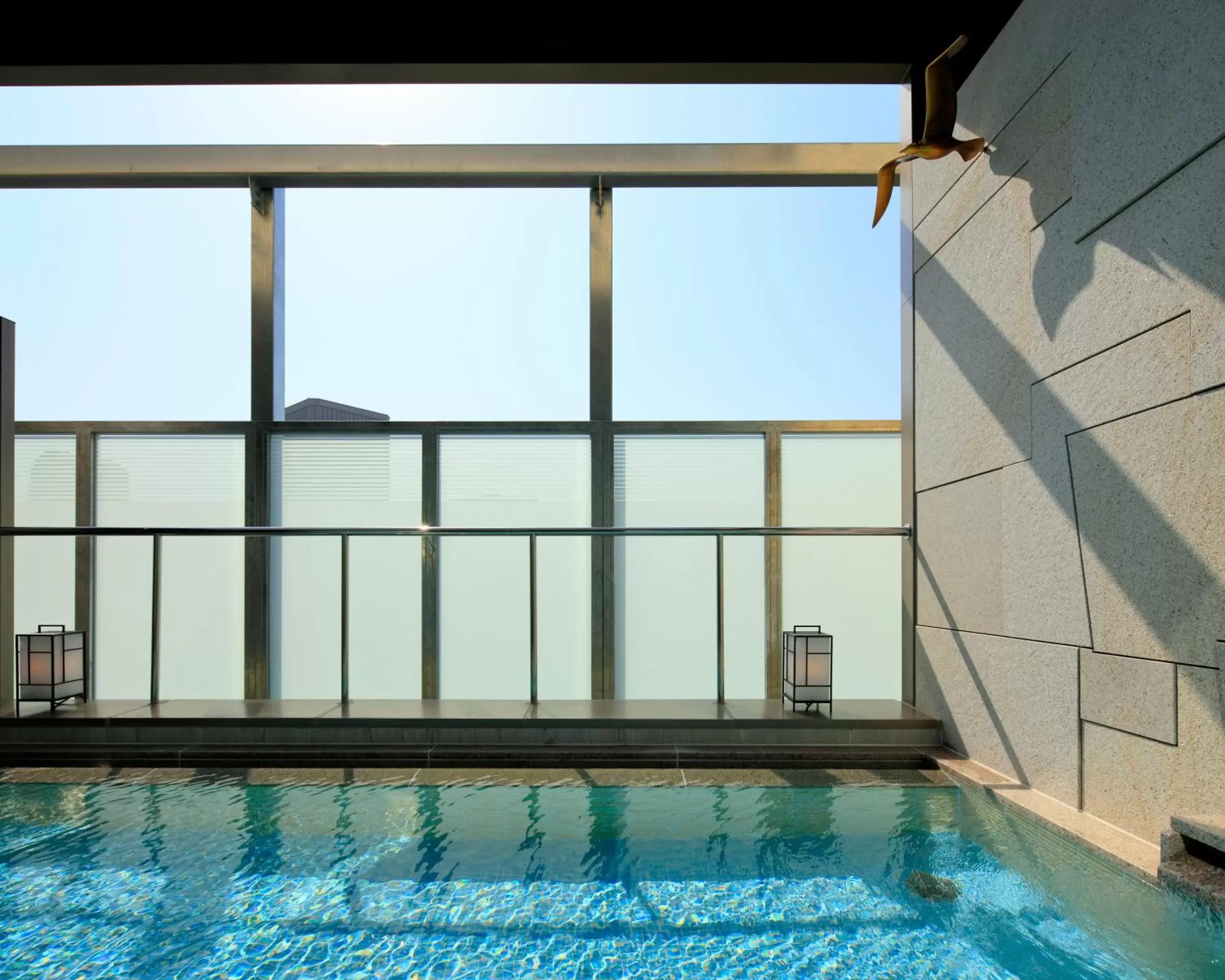 Open Air Bath, Swimming Pool in Candeo Hotels Kobe Tor Road