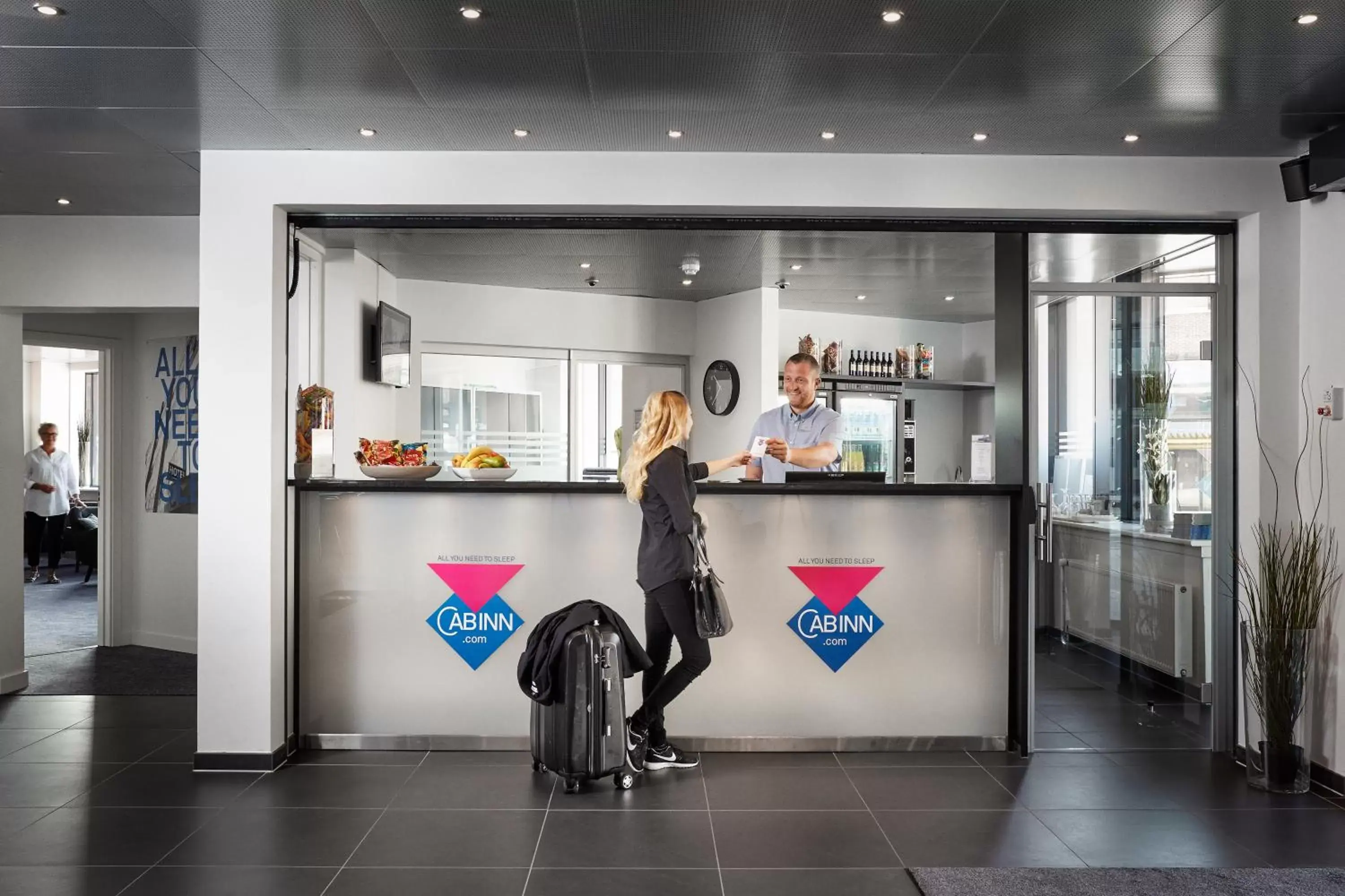 Lobby or reception in Hotel Cabinn Vejle Lobby or reception in Hotel Cabinn Vejle