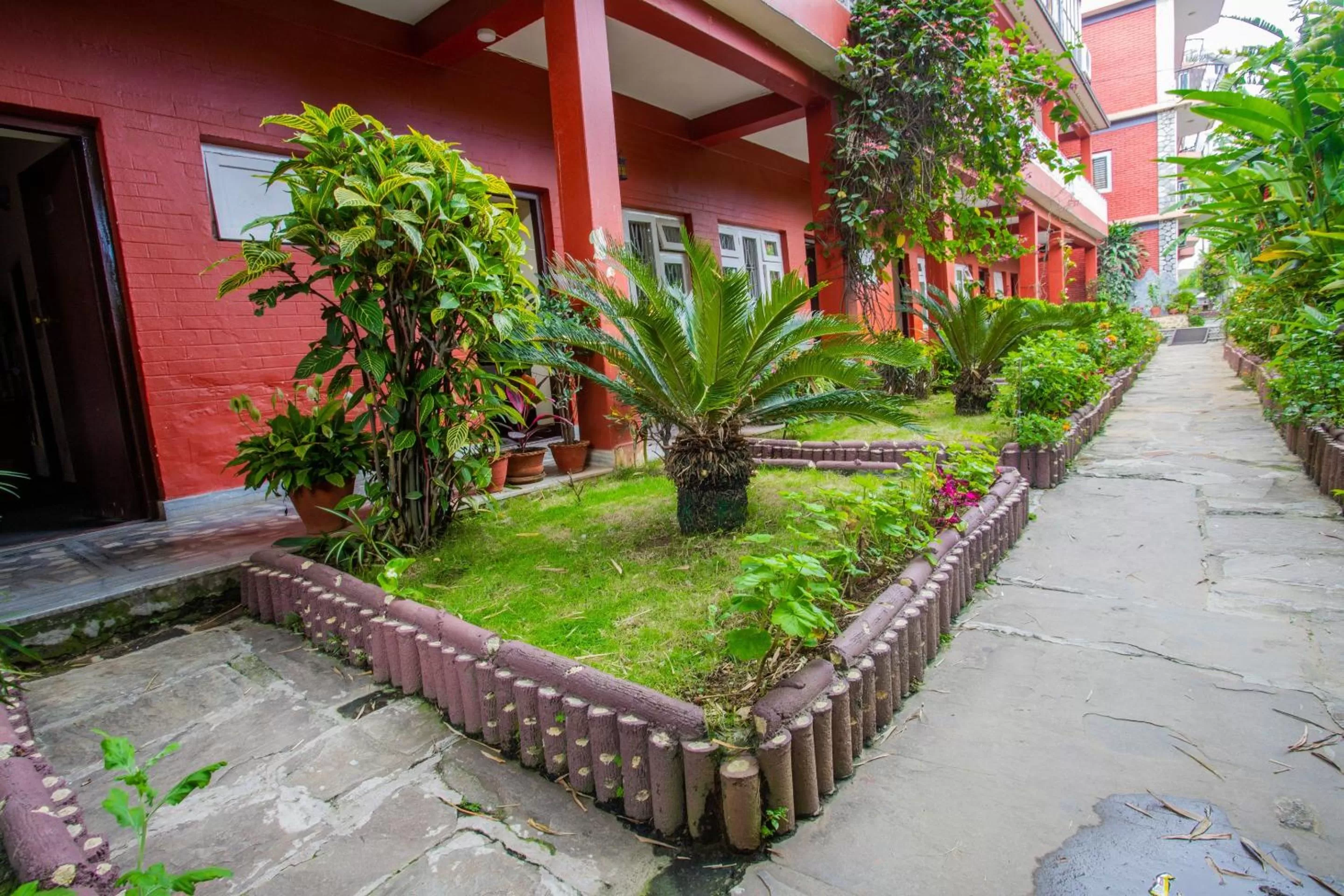 Garden view in Hotel Snowland