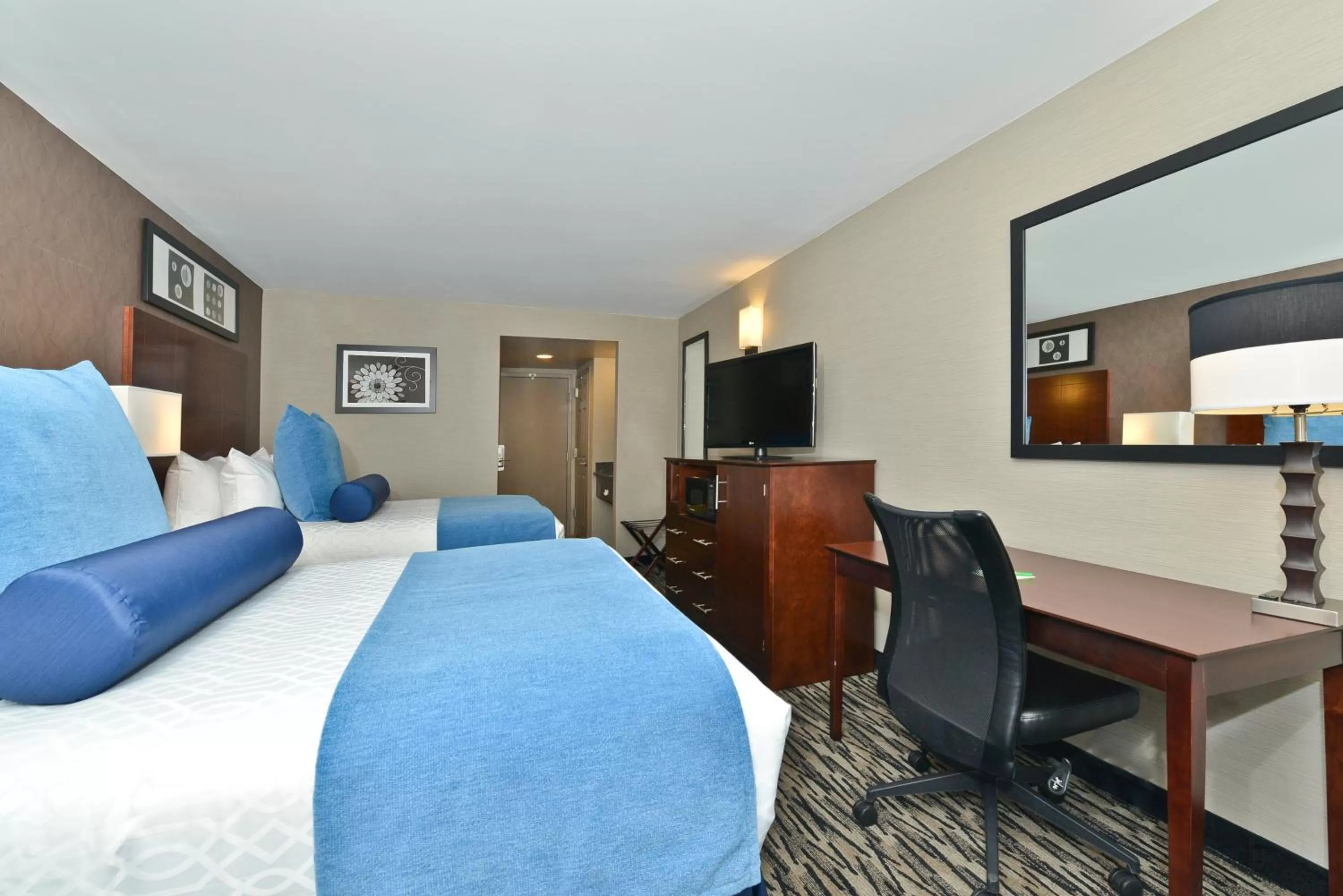 Bedroom, Bed in Wyndham Garden Elk Grove Village - O'Hare