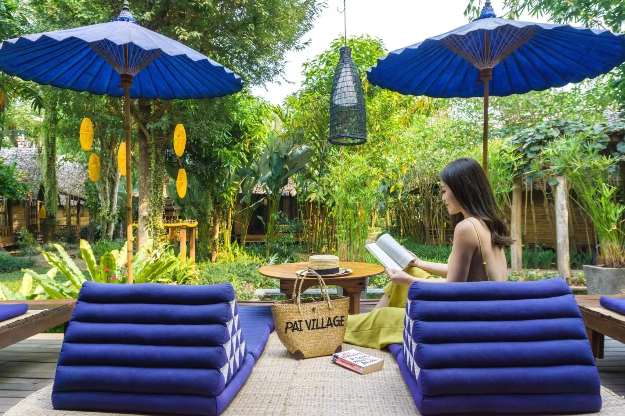Seating area in Pai Village Boutique Resort